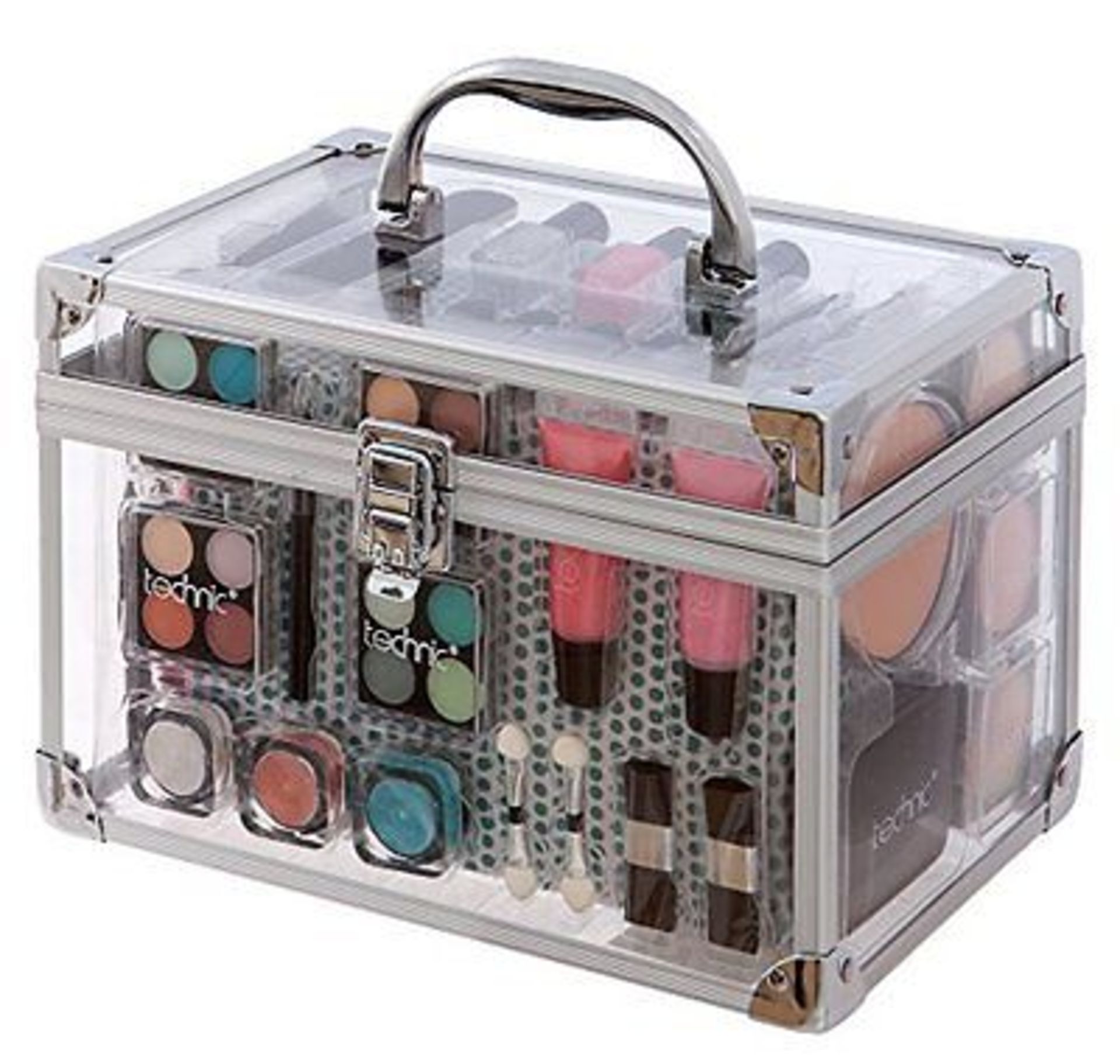 V Brand New Miss Cutie Pie Clear Carry Case Make Up Set ISP £45.35 (Amazon)