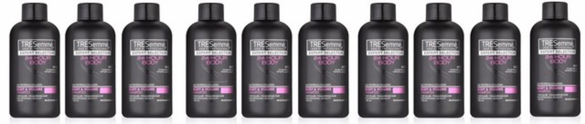 V Grade A A Lot Of Ten 100ml Bottles TRESemme 24 Hour Body Shampoo Builds Body & Volume With Silk