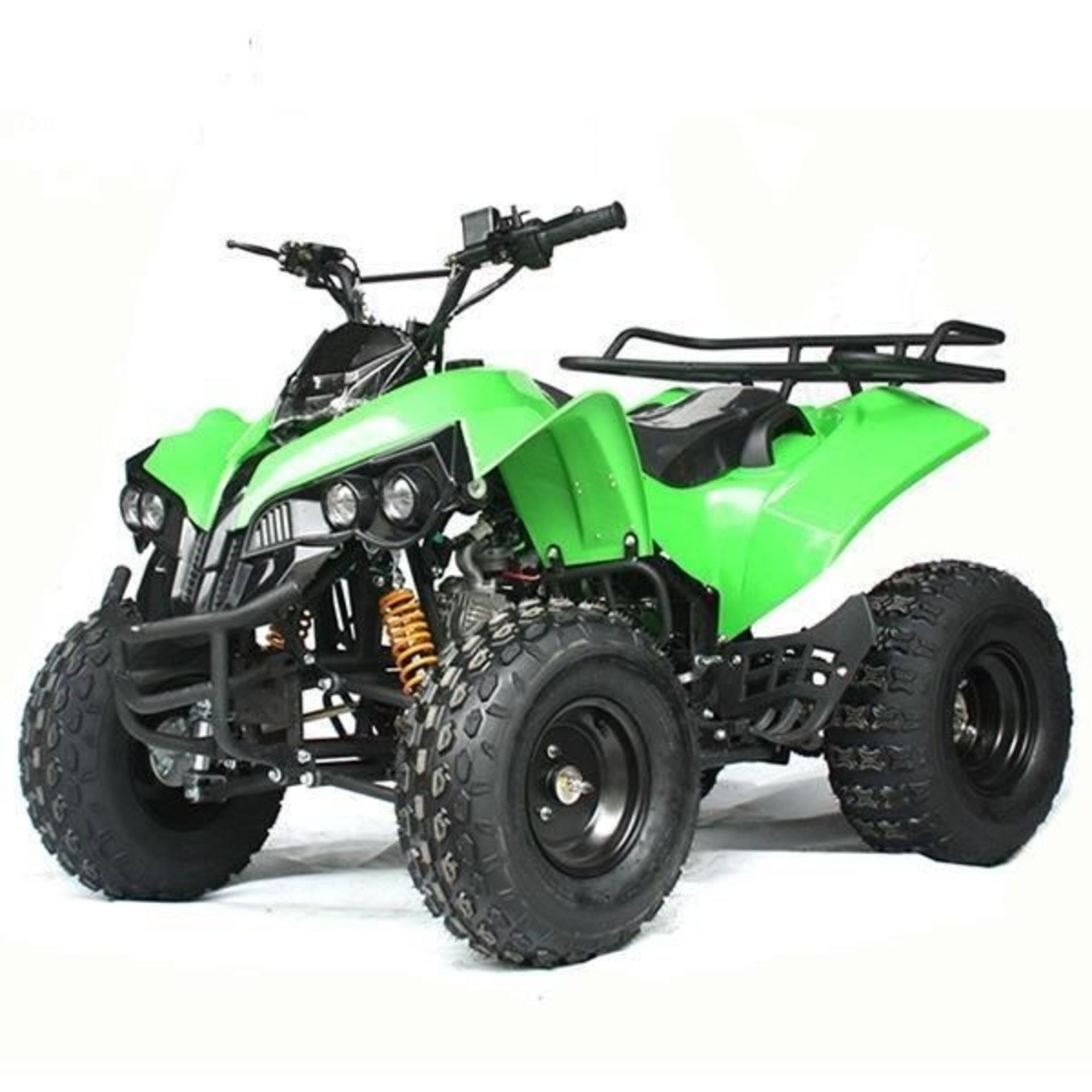 V Brand New 125cc Mega Quad Bike Off Road Sports Quad With Fat Boi 8" Tyres - Electric Start -