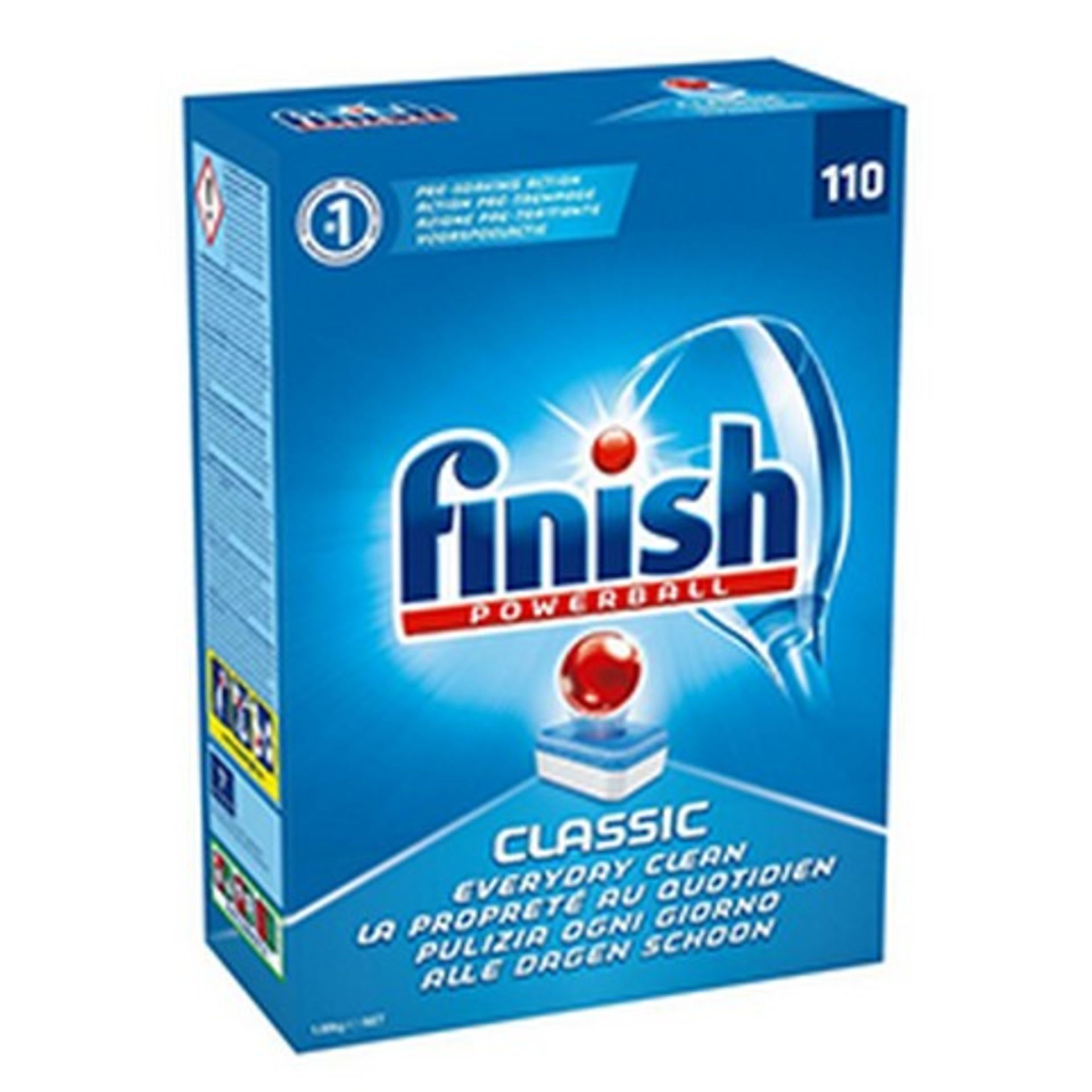 V Brand New Finish Powerball Clasic Megapack - 110 Dishwasher Tablets