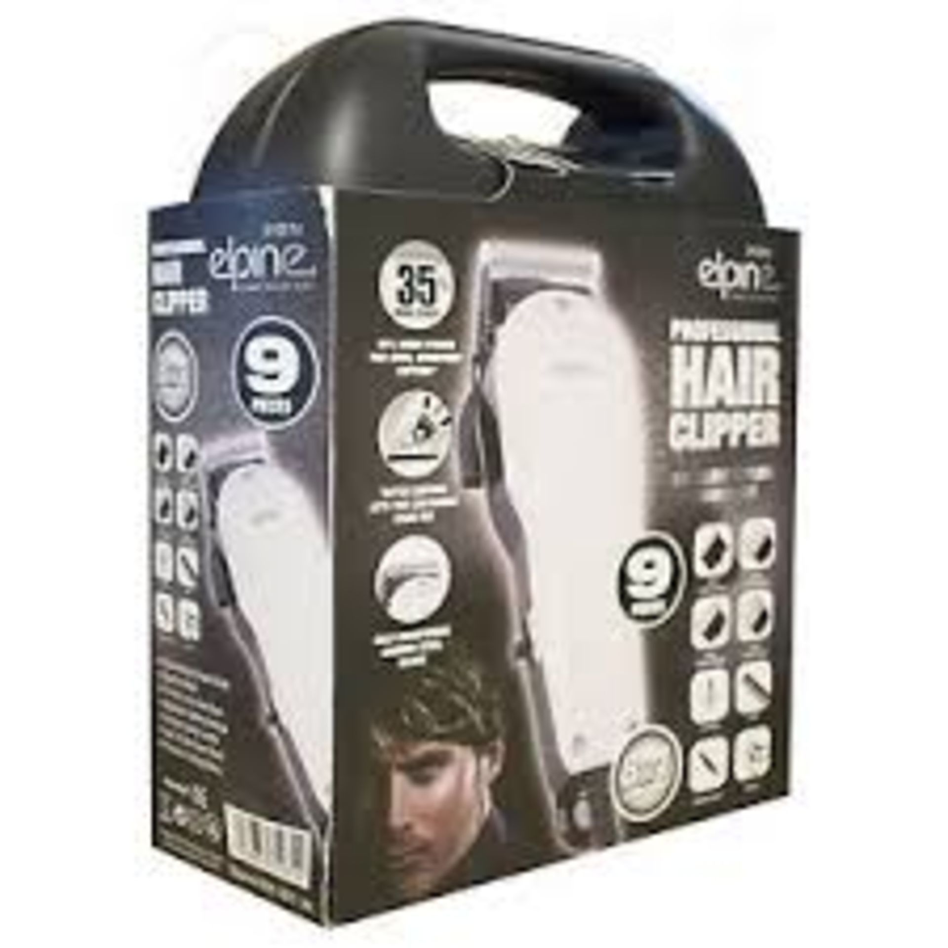 V Brand New Nine Piece Professional Hair Clipper Set-Taper Control Lets You Customise Wach Cut-