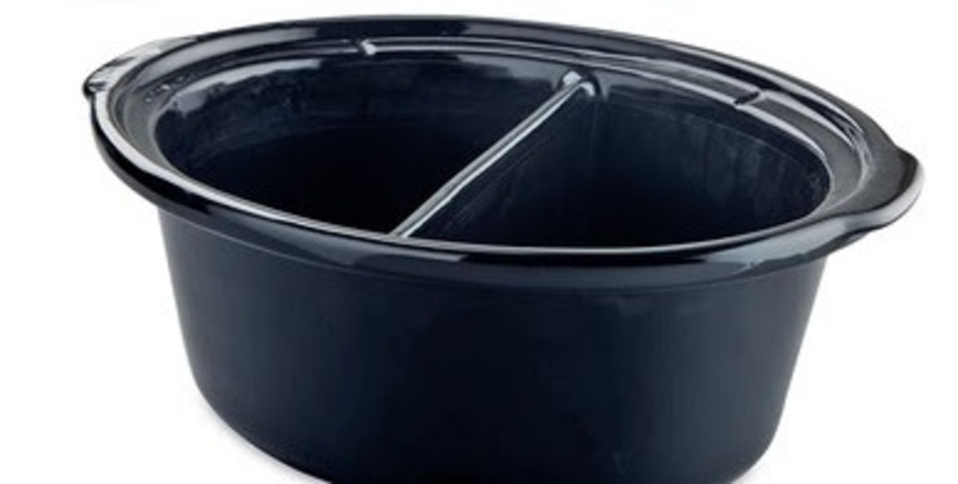 V Brand New Single Lakeland Slow Cooker POT With 2 Sections To Allow Cooking 2 Recipes At Once -