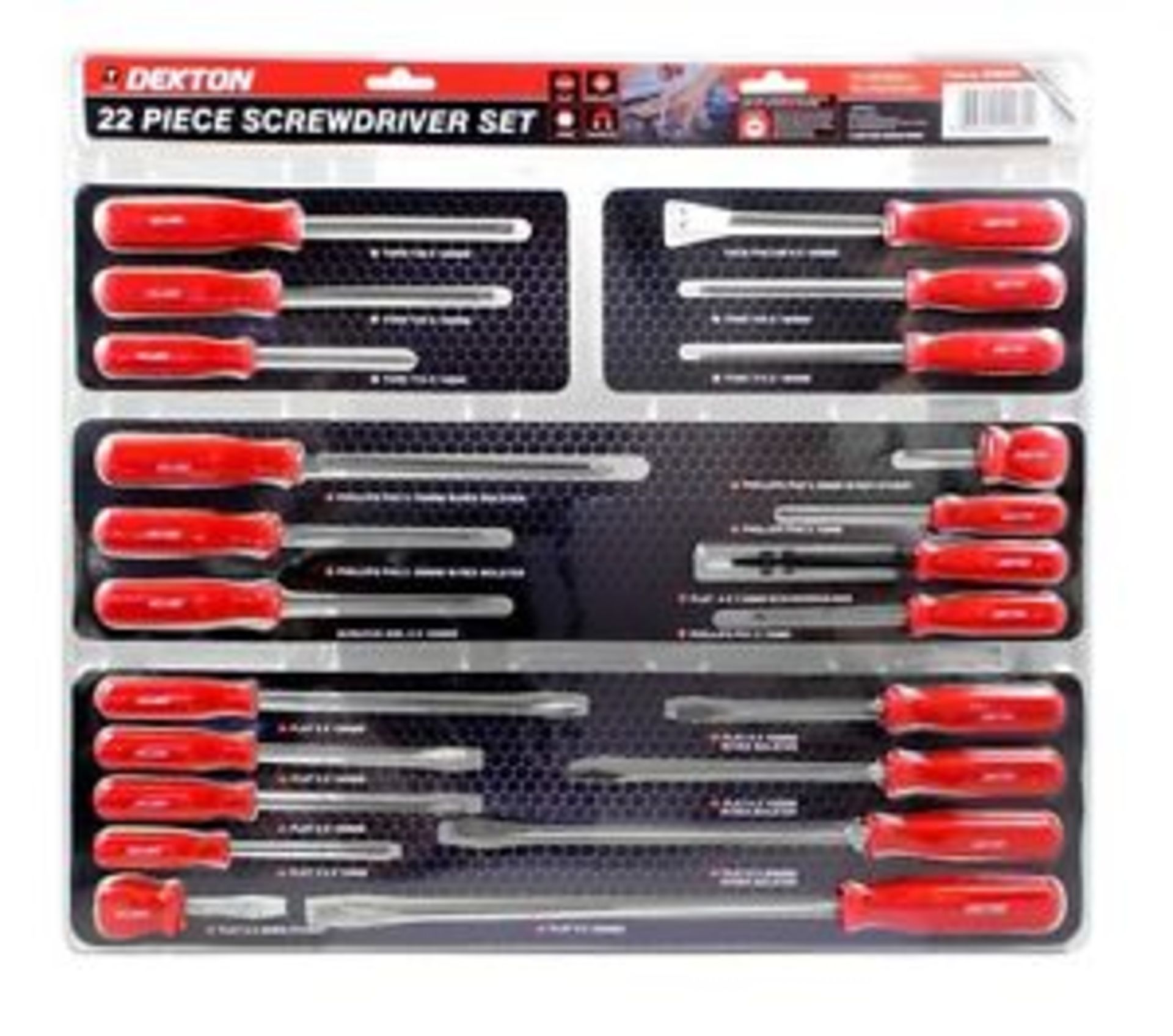 V Brand New Dekton 22 Piece Screwdriver Set