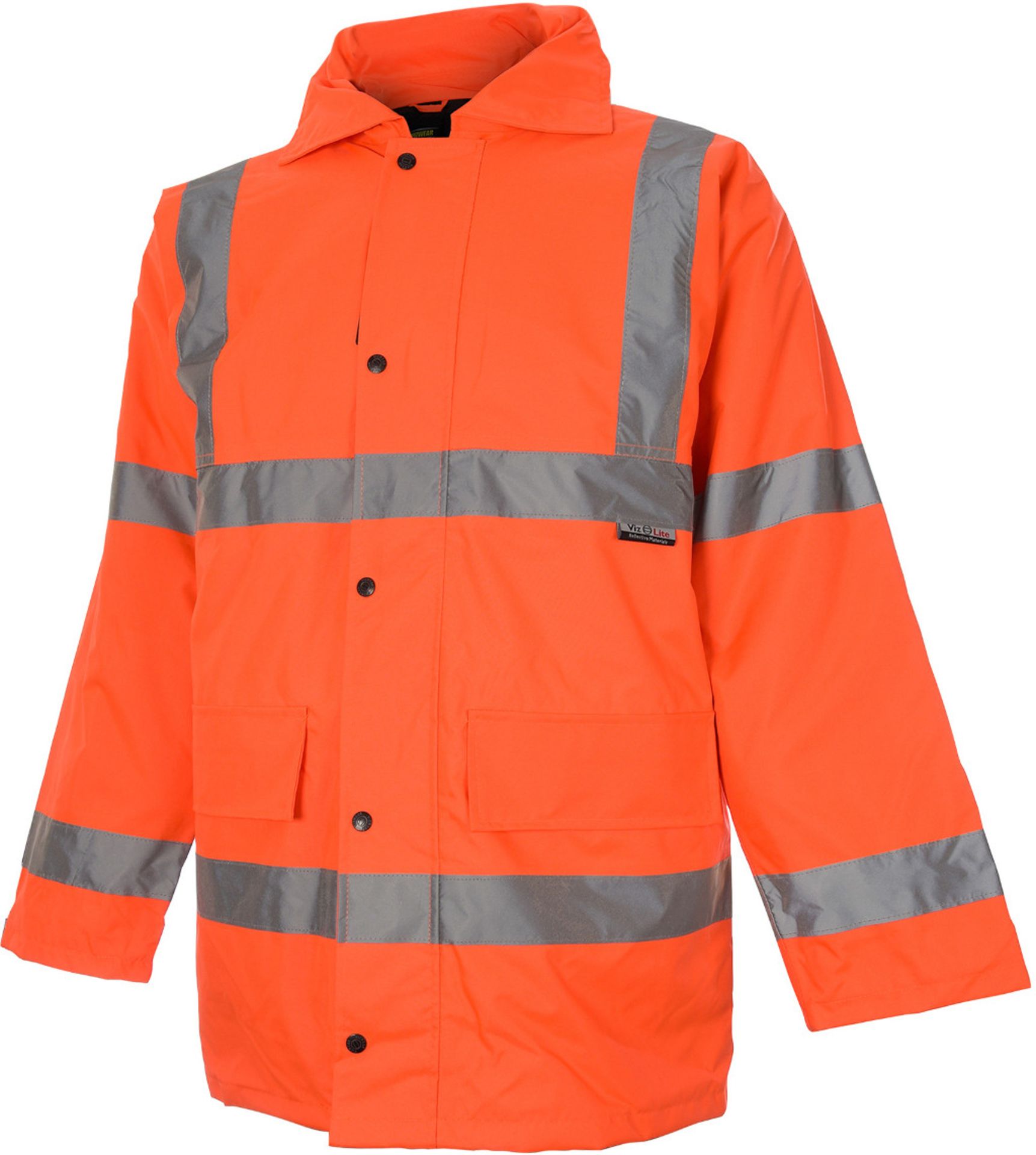 V Brand New Orange Hi Viz Parka Coat Size Two Extra Large