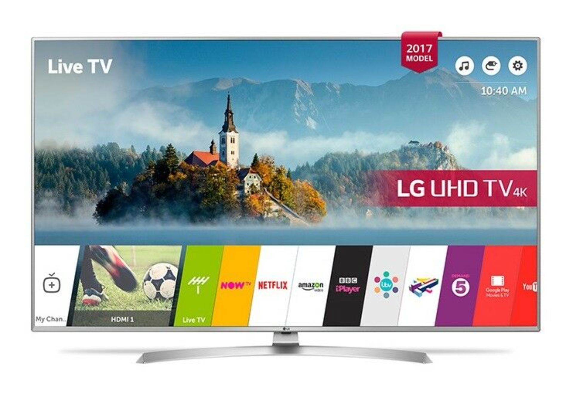 V Grade A LG 65 Inch ACTIVE HDR 4K ULTRA HD LED SMART TV WITH FREEVIEW HD & WEBOS & WIFI 65UJ701V