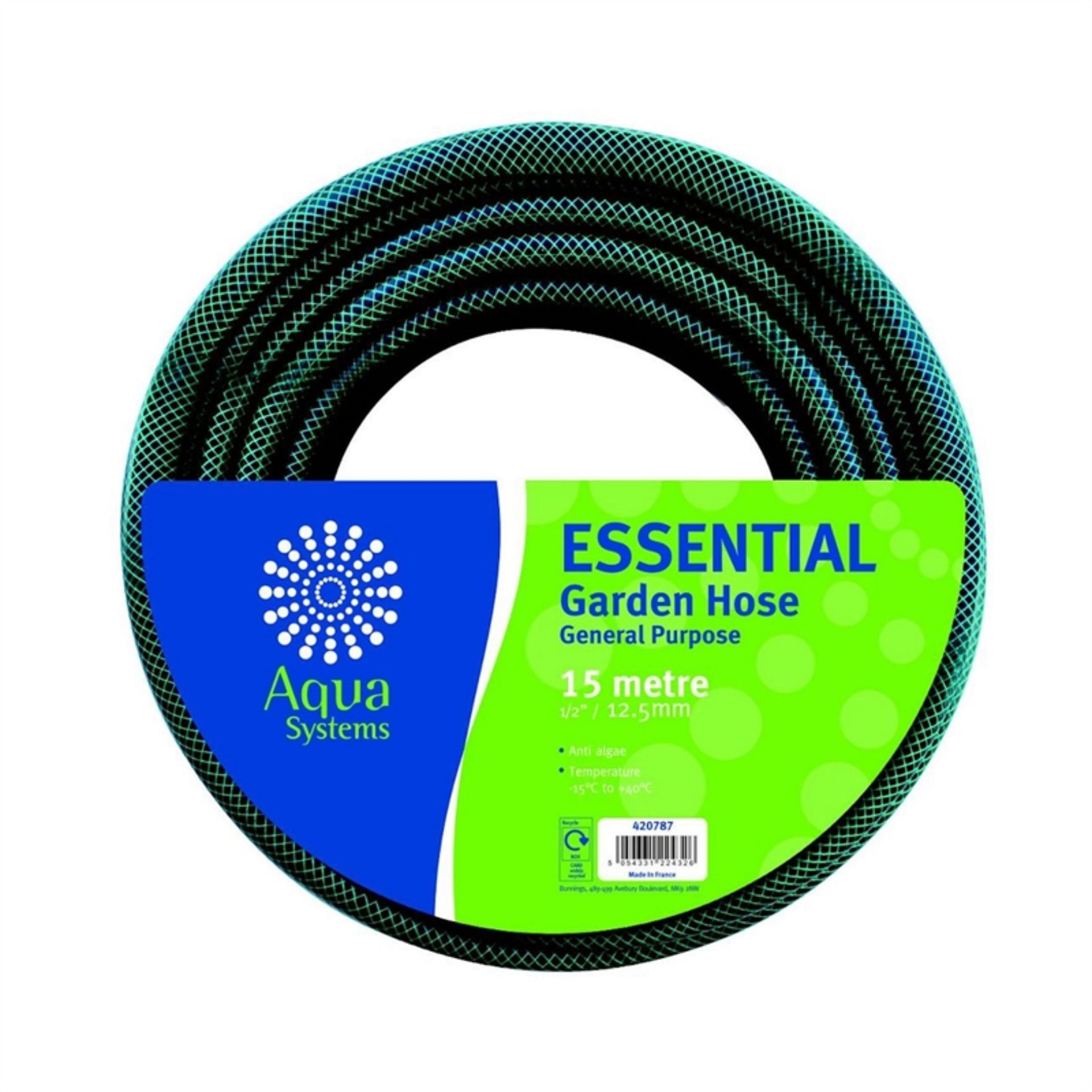 V Brand New Aqua Systems 15 Metre General Purpose Garden Hose