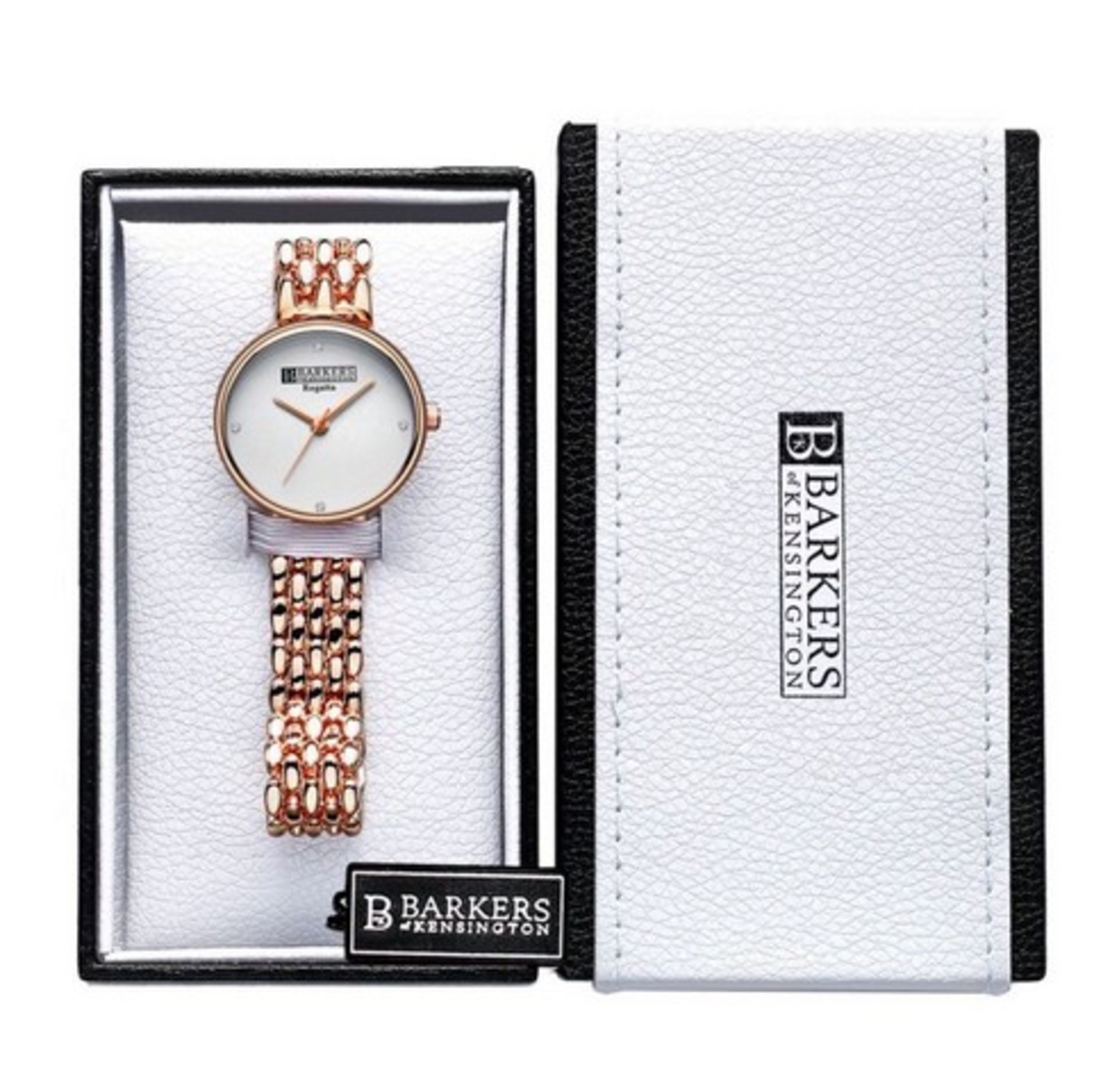 V Brand New Barkers Of Kensington Ladies Watch (SRP up to £429) Diamond Set (4 Diamonds with Diamond