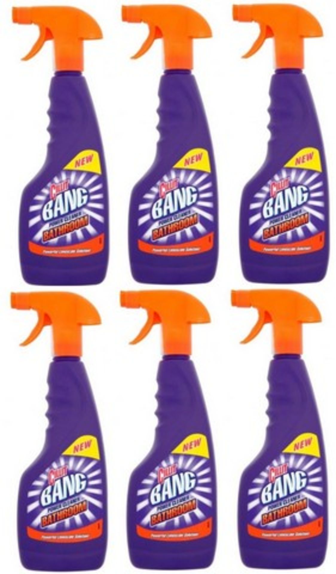 V Brand New A Lot of Six Cillit Bang Power Cleaner 440ml - Bathroom Cleaner - Powerful Limescale