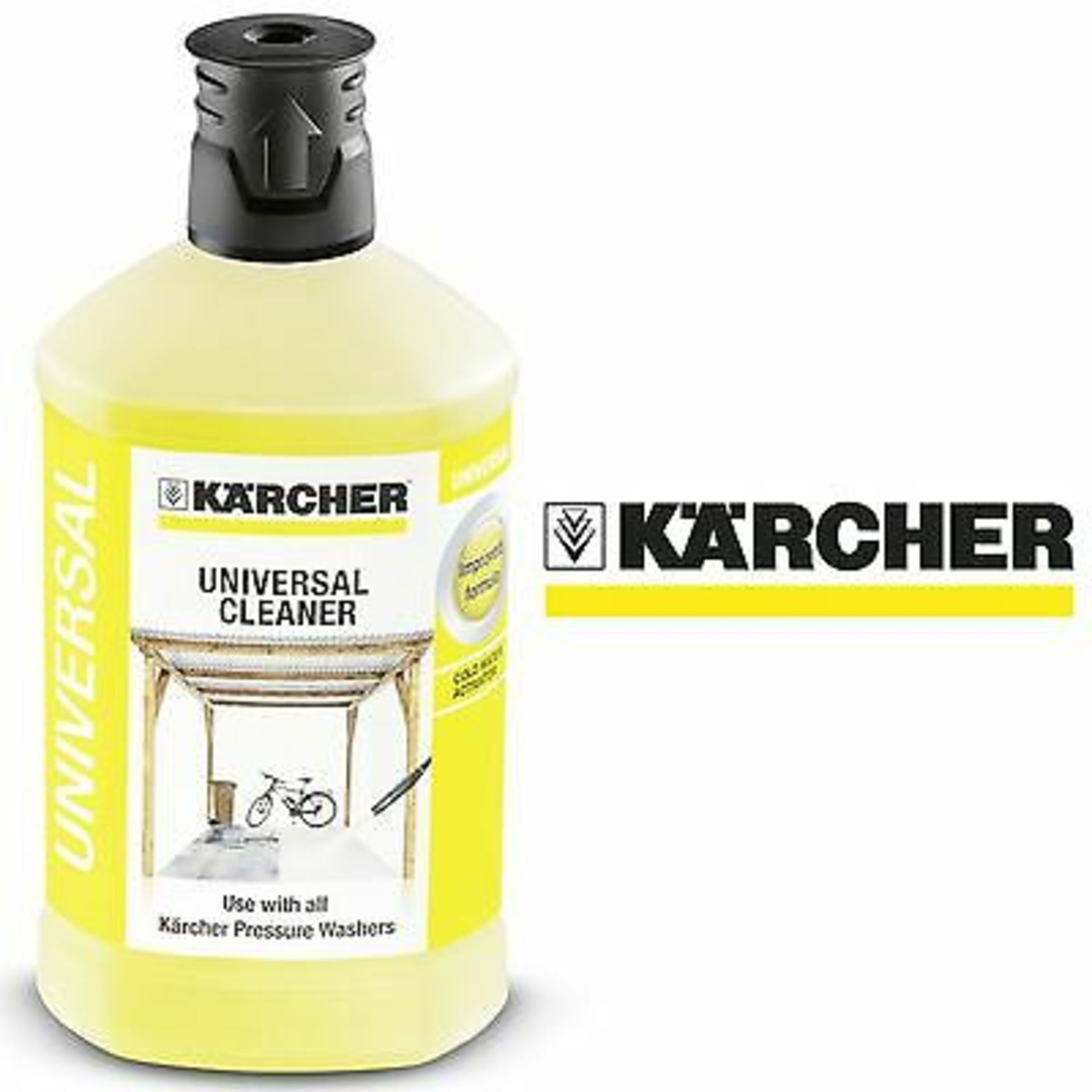V Brand New Karcher 1L Universal Cleaning Fluid With Active Dirt Dissolver For All Types Of