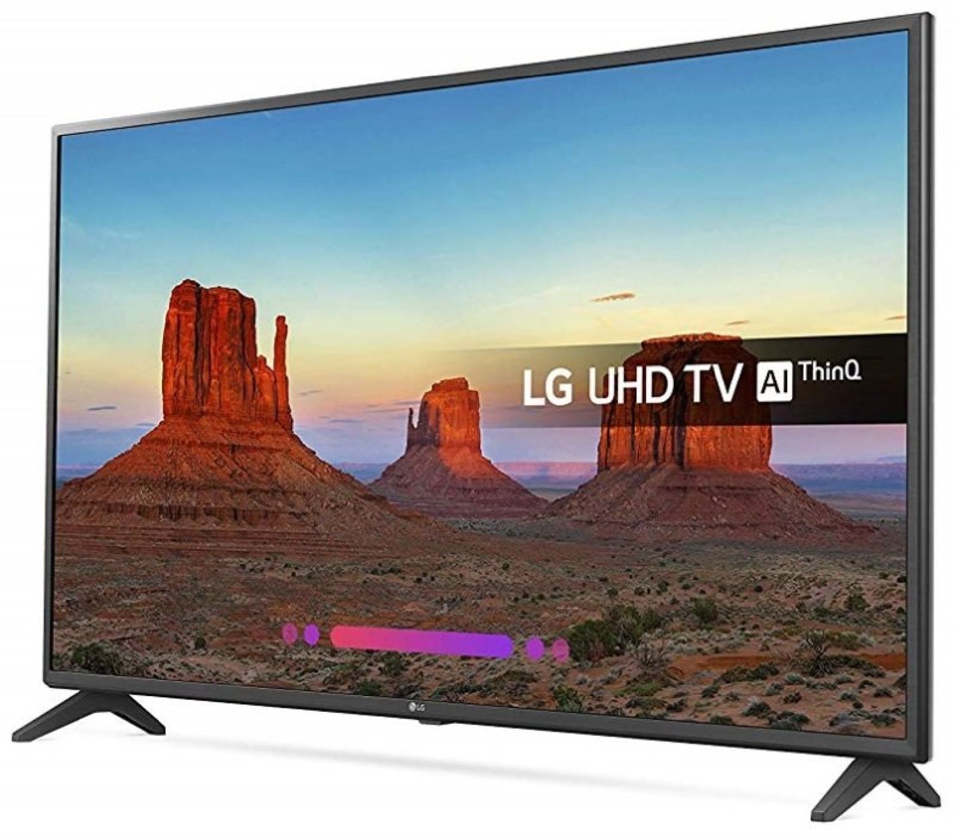 V Grade A LG 49 Inch ACTIVE HDR 4K ULTRA HD LED SMART TV WITH FREEVIEW HD & WEBOS 4.0 & WIFI - AI