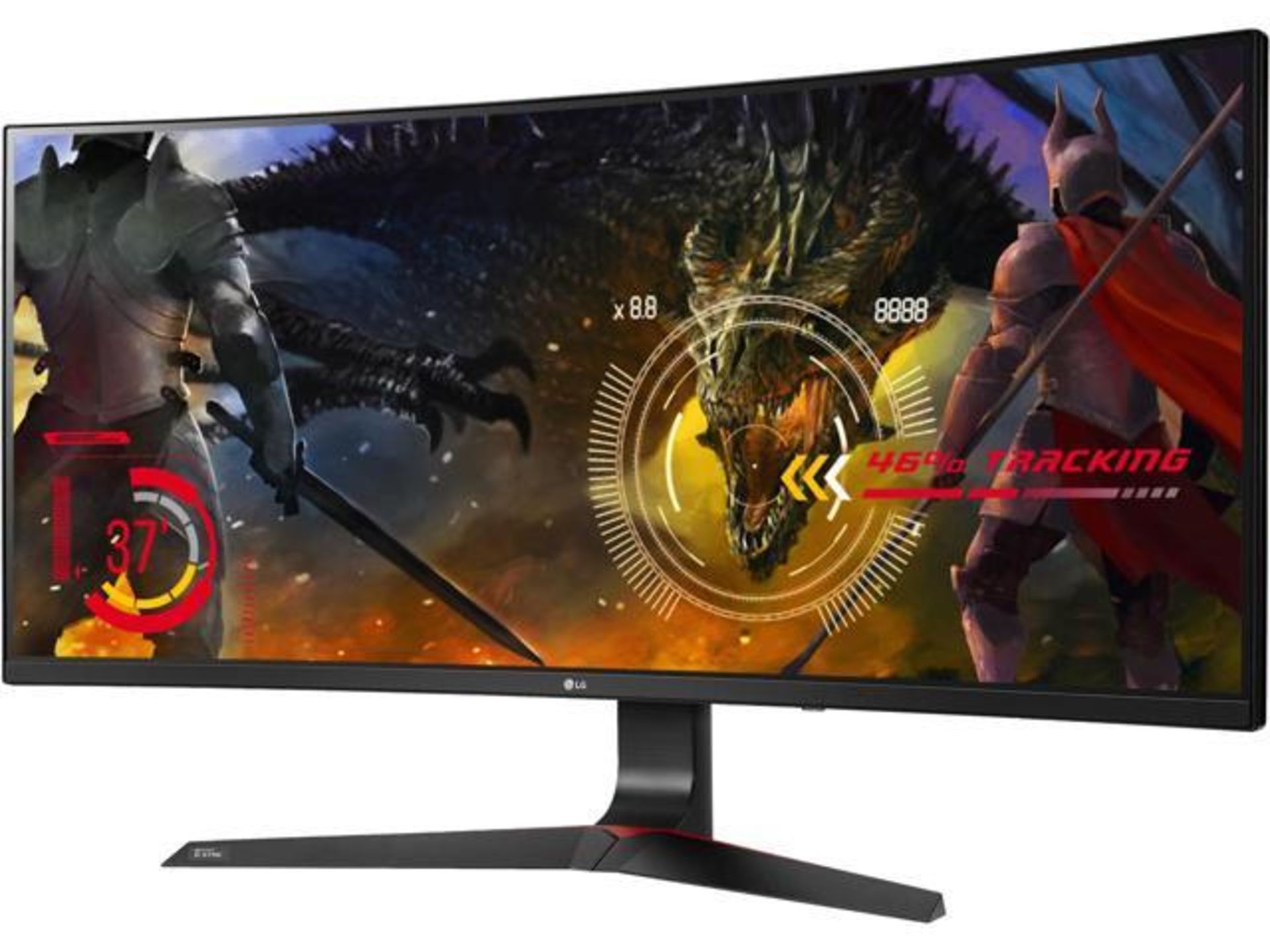 V Grade A LG 34 Inch CURVED ULTRA WIDE FULL HD IPS LED MONITOR - 2560 X 1080P - HDMI, DISPLAY PORT