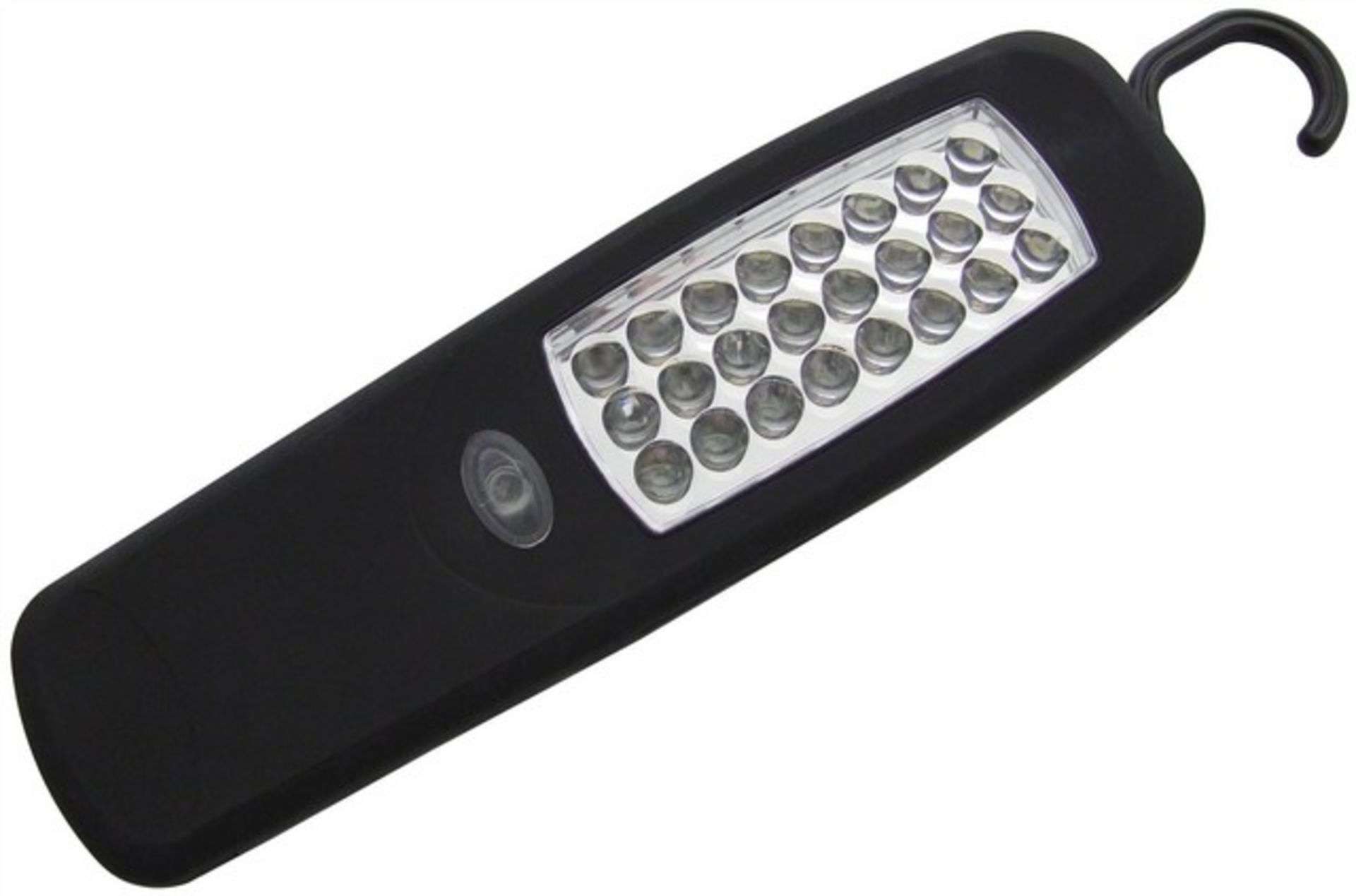 V Brand New 24 LED Rubber Coated Worklight With Swivel Hanging Hook And Magnetic Fixing Includes
