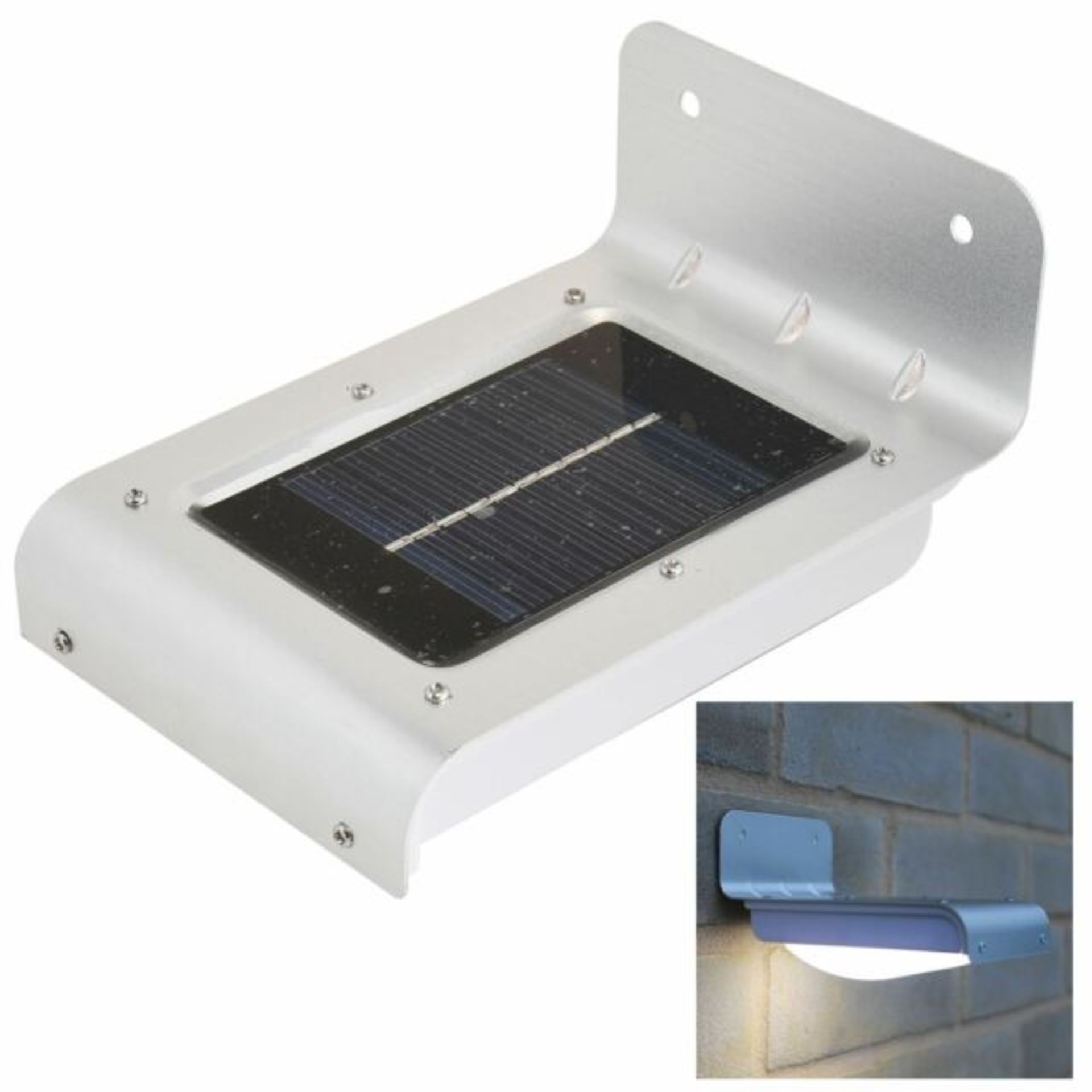 V Brand New Super Bright 16 LED Solar Motion Sensor Light Including Rechargeable Battery