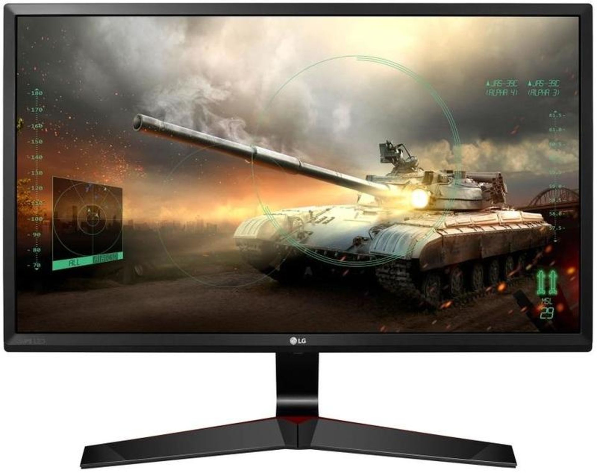 V Grade A LG 24 Inch FULL HD IPS LED GAMING MONITOR - D-SUB, HDMI, DISPLAY PORT 24MP59G-P