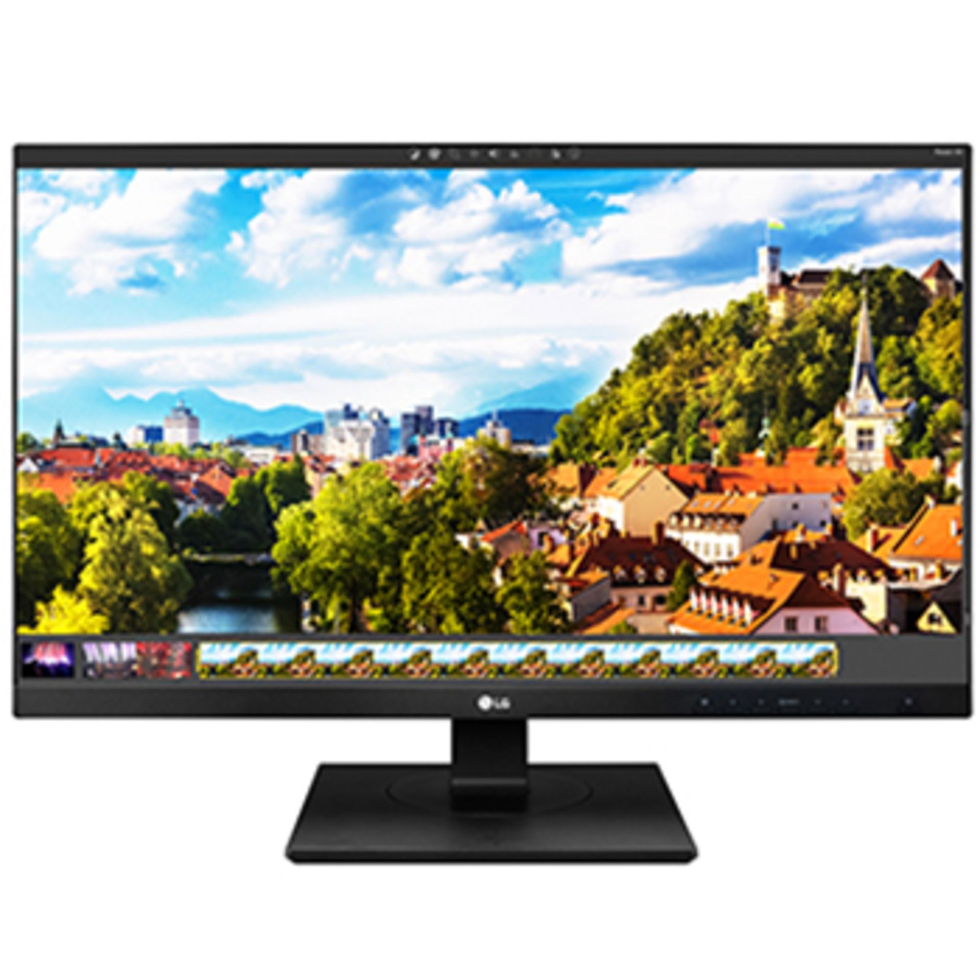 V Grade A LG 24 Inch FULL HD IPS LED MONITOR WITH SPEAKERS - DVI-D, HDMI, DISPLAY PORT X 2, USB 3.