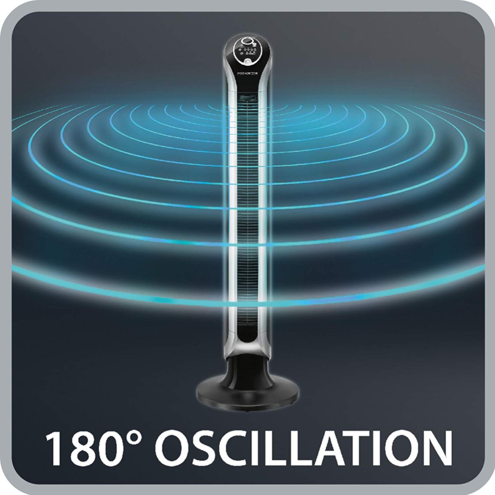 V Brand New Rowenta Eole Infinite Slim Tower Fan Unit - 180 Degrees Oscillation - Timer Function - - Image 7 of 10