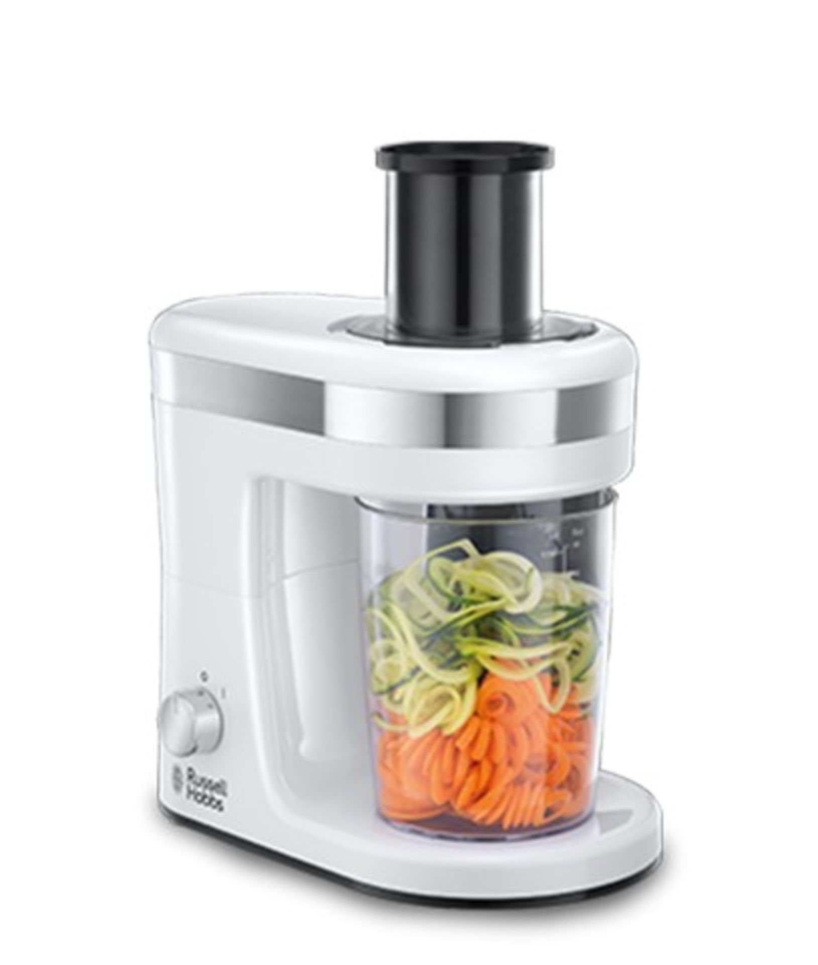 V Brand New Russell Hobbs 300W Ultimate Spiralizer - Cuts into small noodles - large noodles -