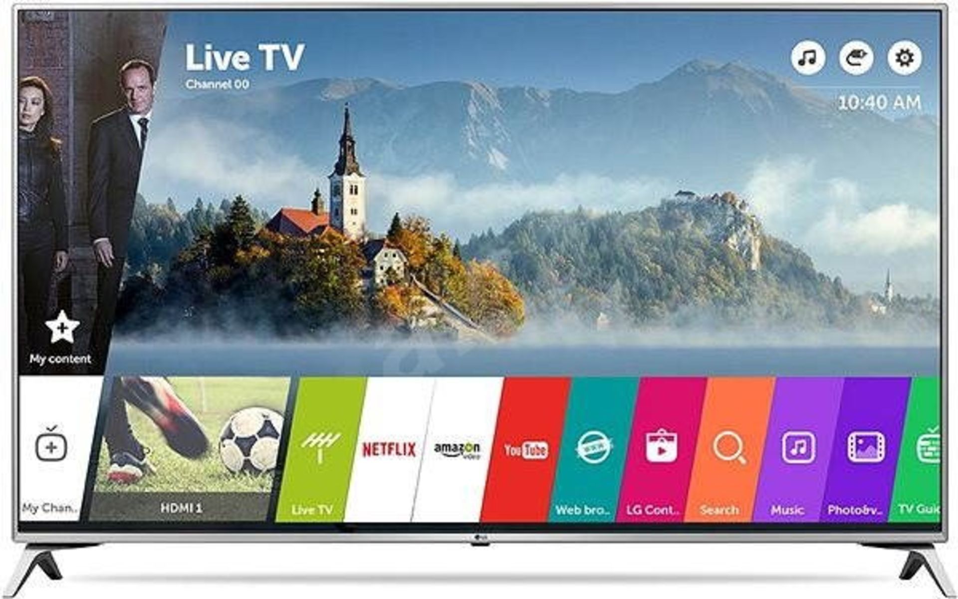 V Grade A LG 43 Inch ACTIVE HDR 4K ULTRA HD LED SMART TV WITH FREEVIEW & WEBOS 3.5 & WIFI 43UJ6517