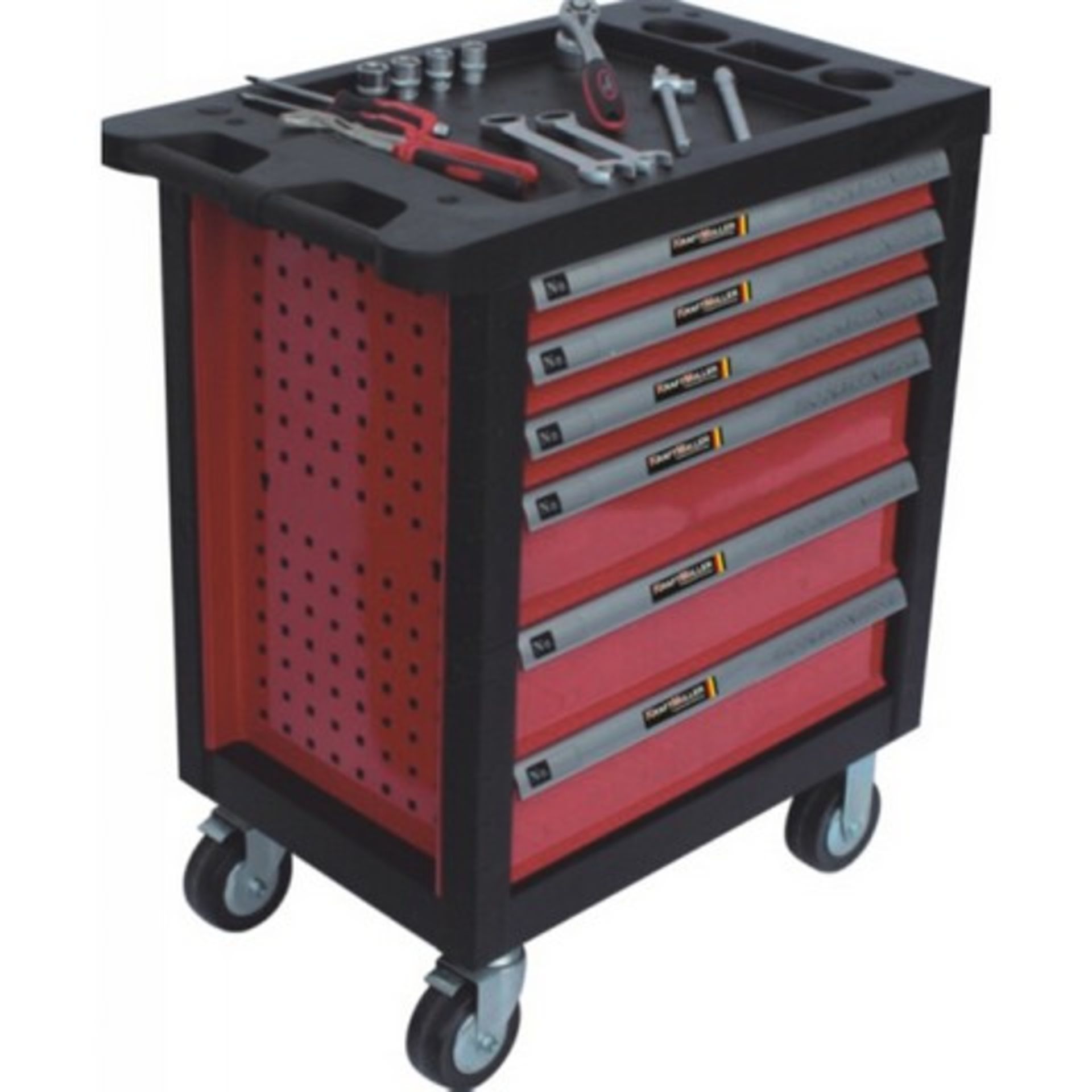 V Brand New Locking Professional Tool Cabinet On Castors with Six Drawers RRP 1999 Euros (Includes - Image 2 of 10