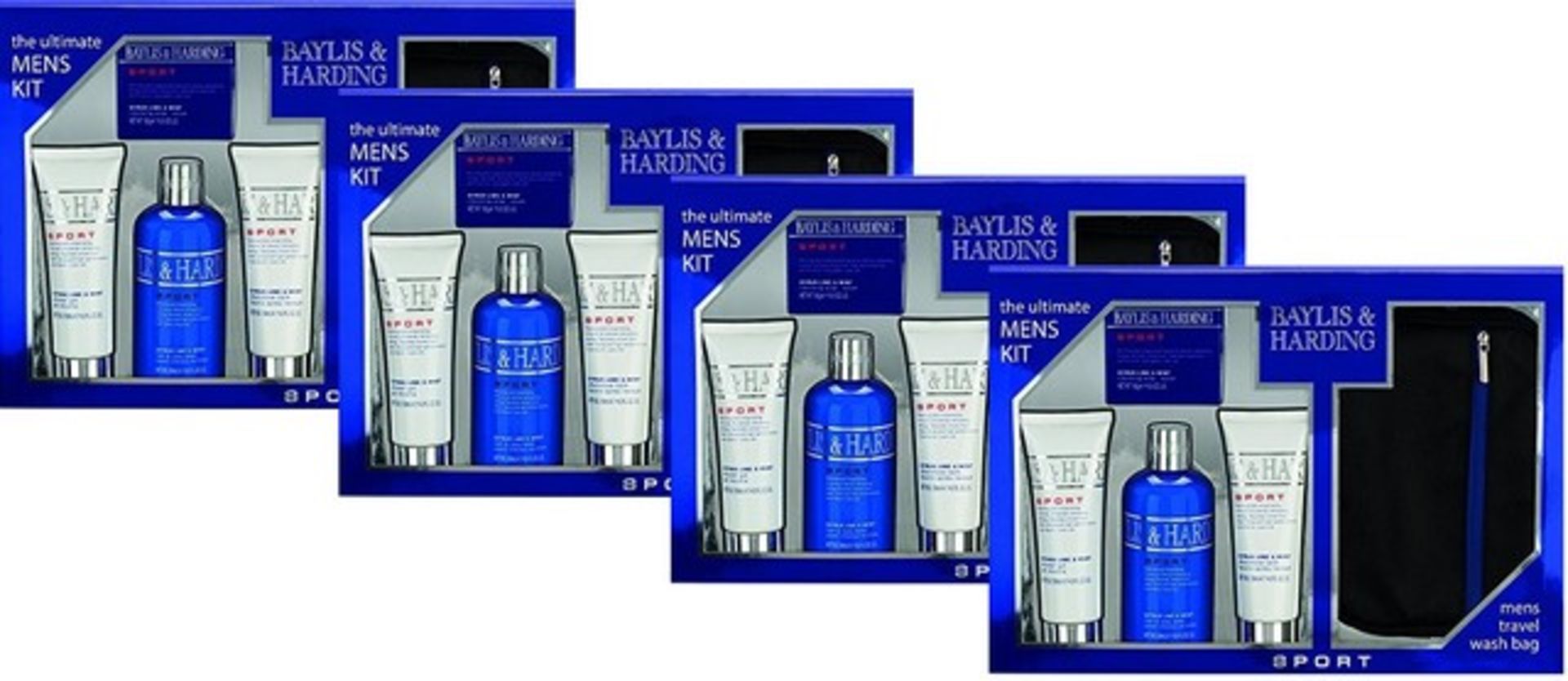 V Brand New Four Gift Sets - Baylis and Harding The Ultimate Men's Kit Including 1 x 300ml Hair