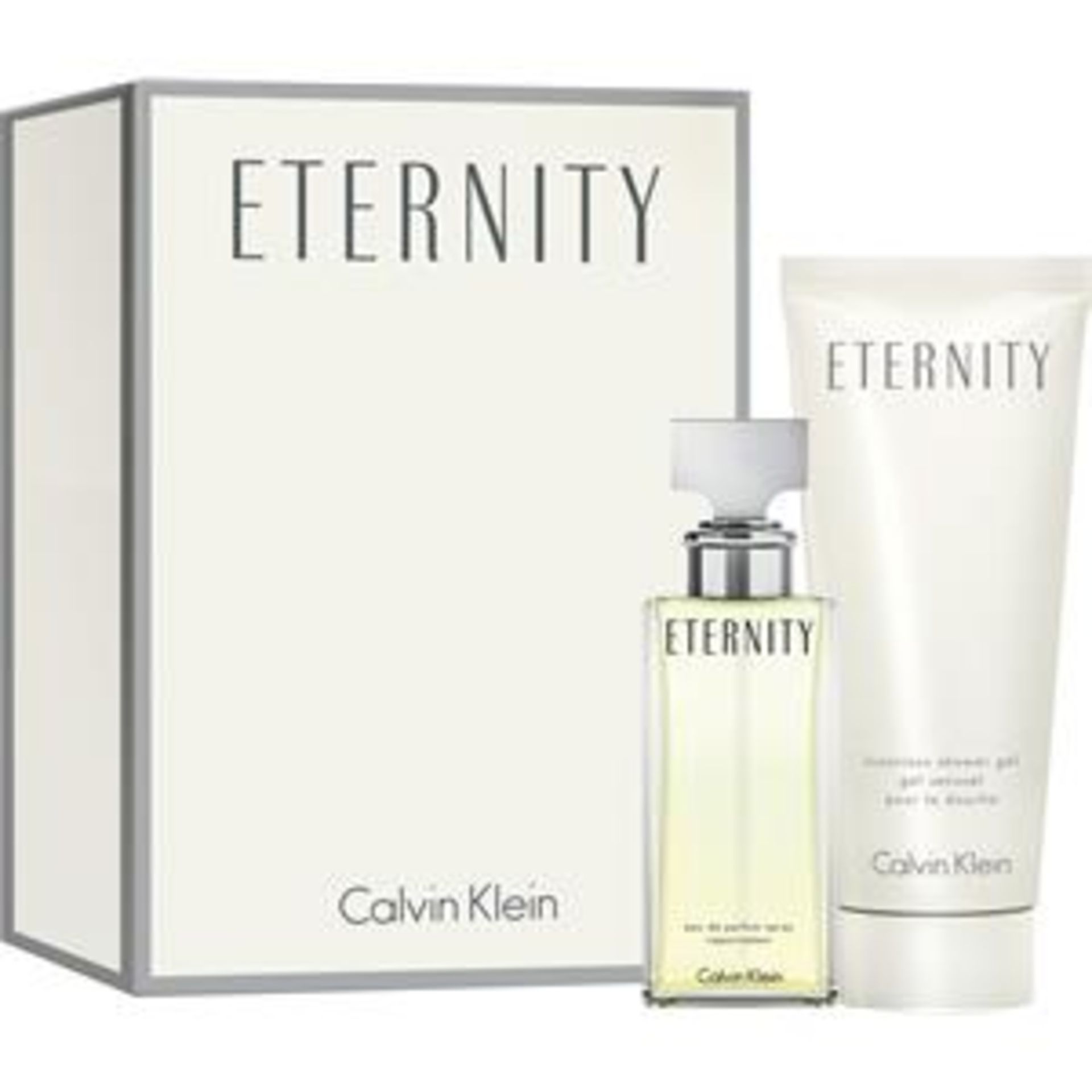 V Brand New Ladies Calvin Klein Eternity Gift Set - 30ml Eau De Toilette Spray & 100ml Shower Gel