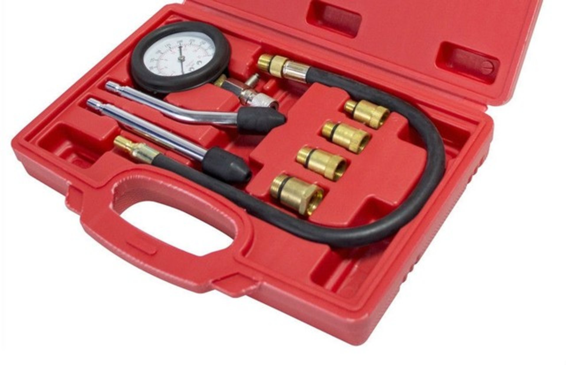 V Brand New Automotive Compression Tester Kit - Suitable For Petrol And Diesel Engines - Corrosion