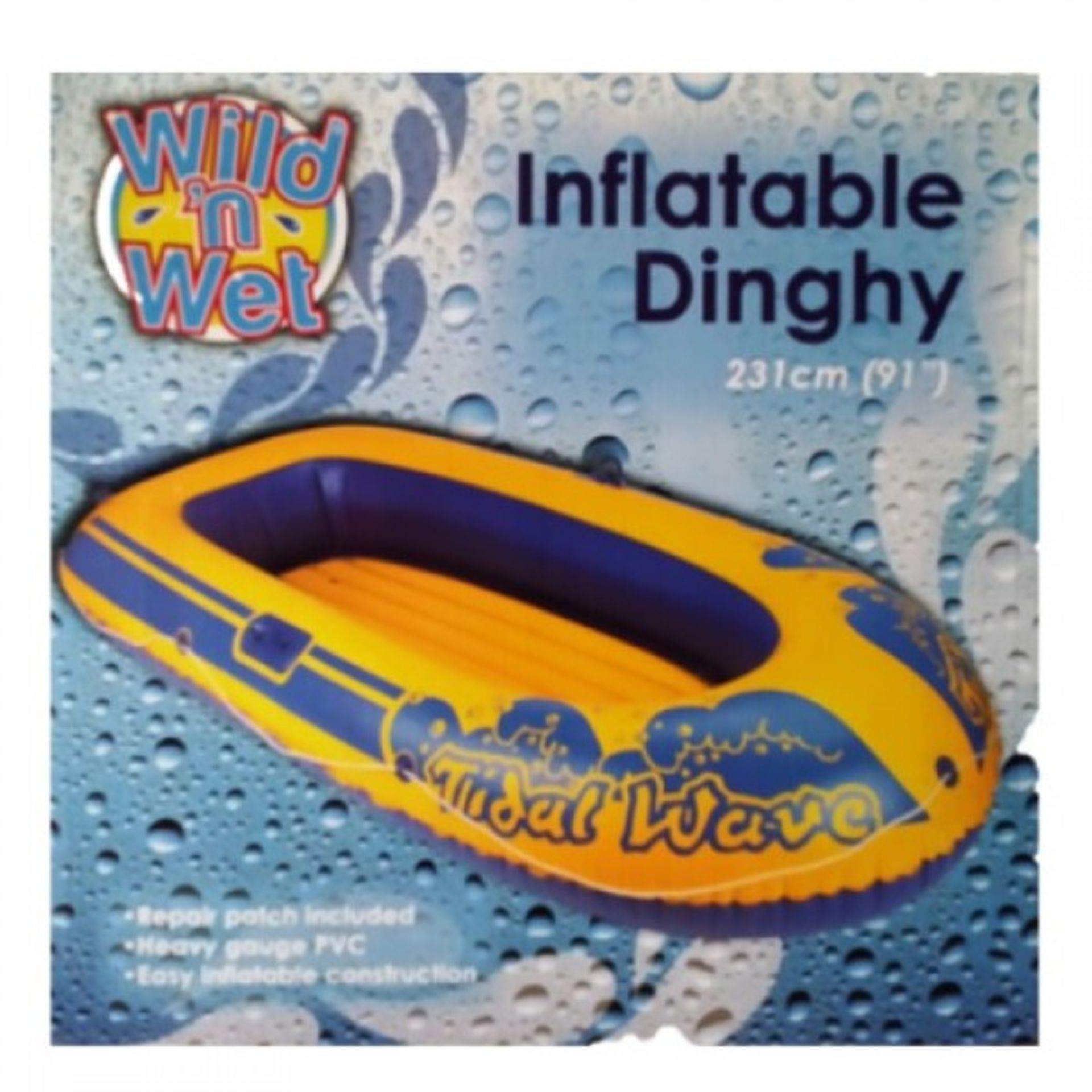 V Brand New 91" (231 cm) 3 Person Inflatable Dinghy Made from Heavy Gauge PVC - Easy Inflate - - Image 2 of 2