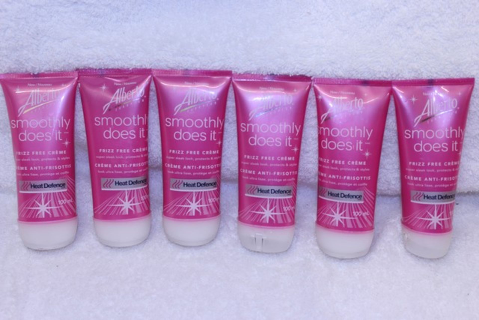 V Grade A A Lot Of Six 100ml Tubes Alberto Smoothly Does It Heat Defence Frizz Free Creme Super