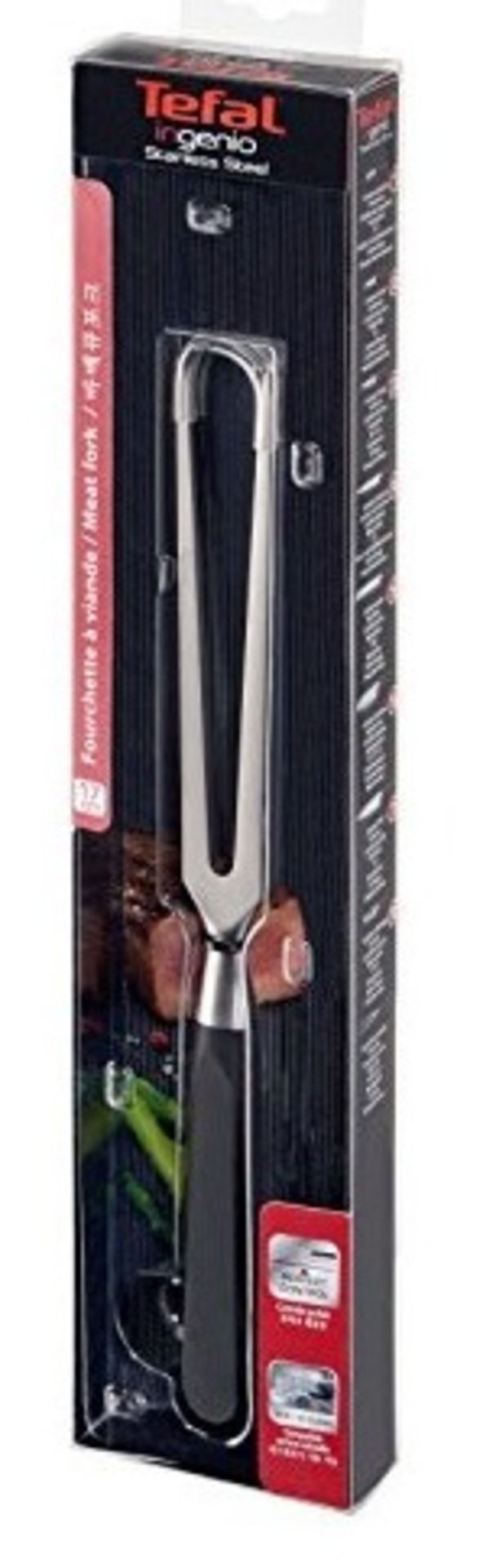 V Brand New Tefal Ingenio Stainless Steel Carving Fork 17cm ISP 29.96