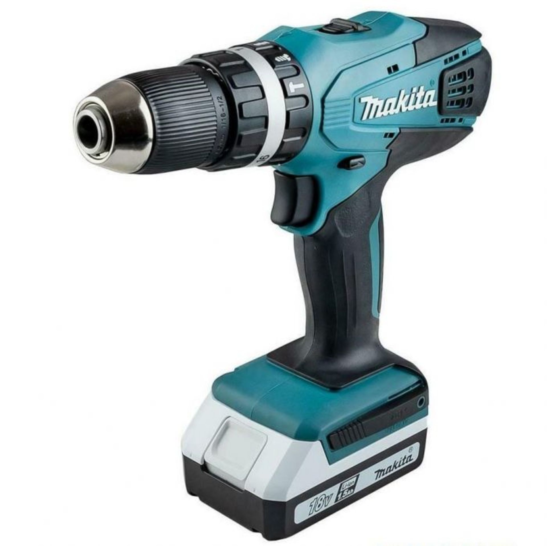 V Brand New Makita 18v Cordless Hammer Drill With Battery And Charger And Case - Image 2 of 3