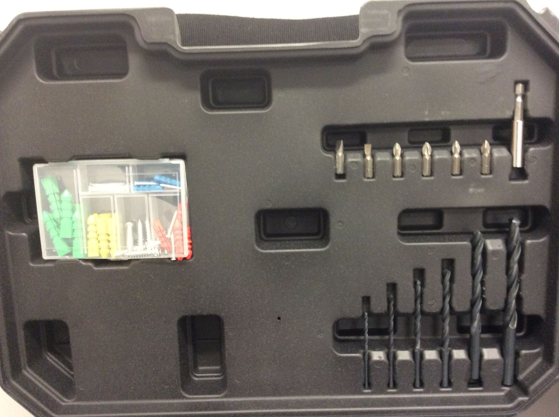 V Brand New 24 volt Twin Drill Set Lithium Ion Cordless In Carry Case With Keyless Chuck - Impact - Image 4 of 4