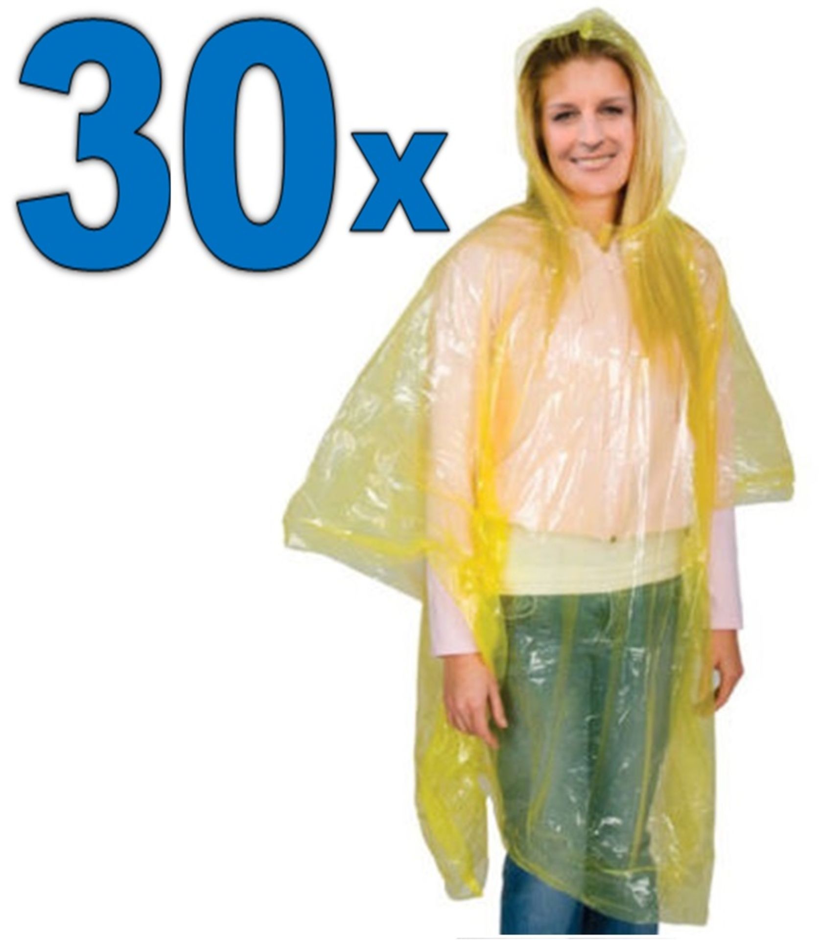 Brand New A Lot Of Thirty Yellow Festival Emergency Rain Shower Ponchos ISP £71.70 (Ebay)