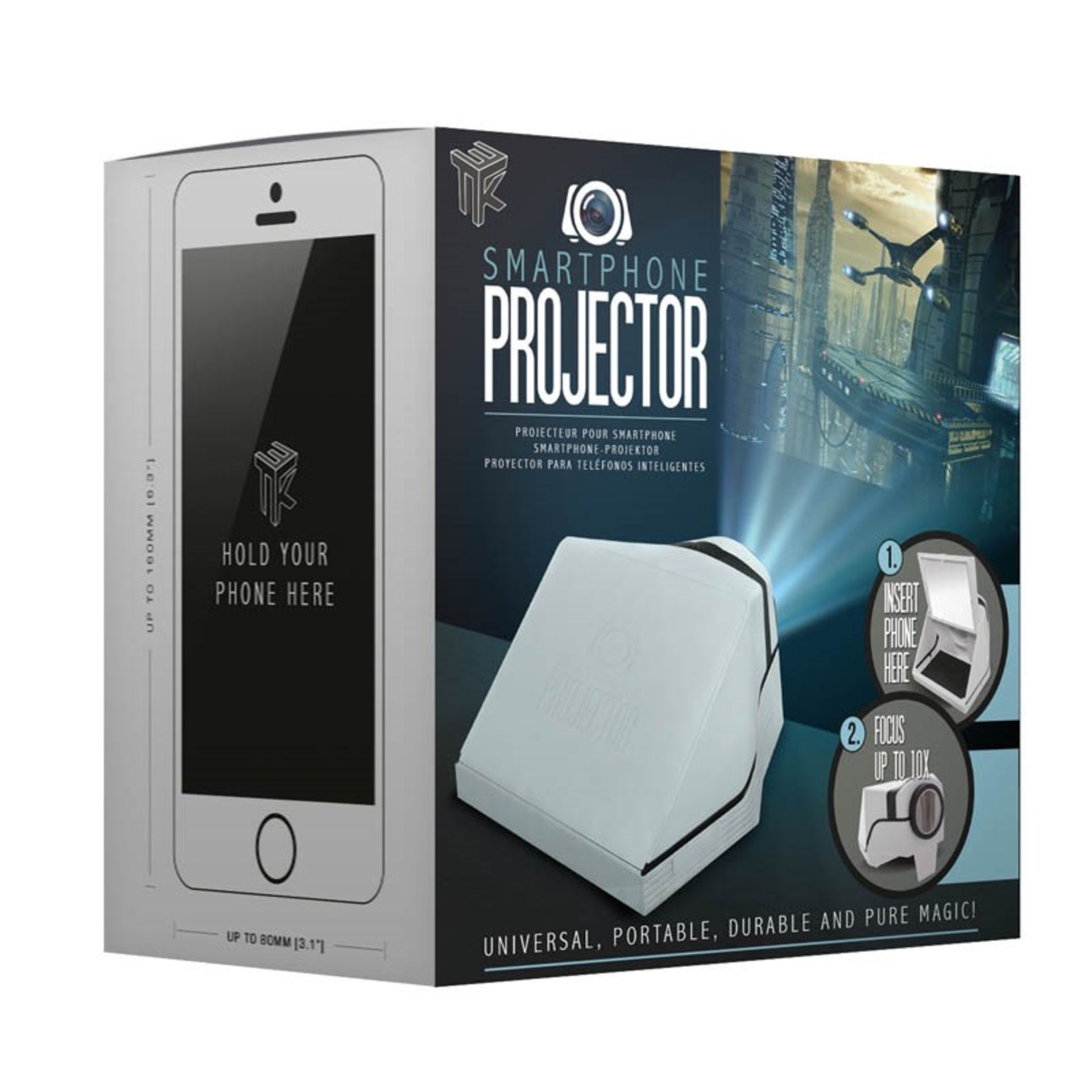 V Brand New Smartphone Projector - Projects 40" Screen - Focus Up To 10x - ISP £19.99 (Paladone) - Image 3 of 3