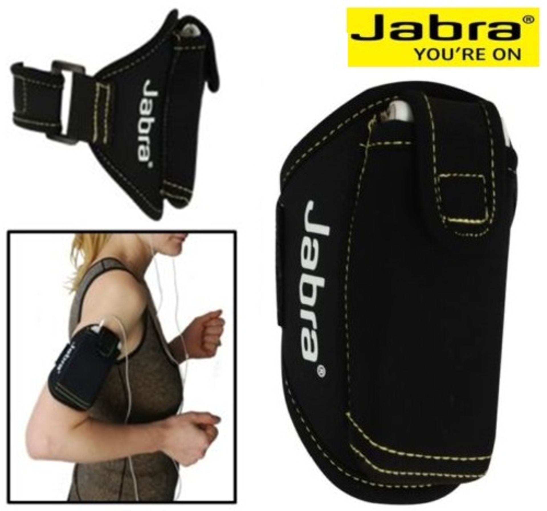 Brand New A Lot Of Ten Black Jabra Running/Jogging Arm Mobile Phone Holders ISP £29.90 (Ebay)