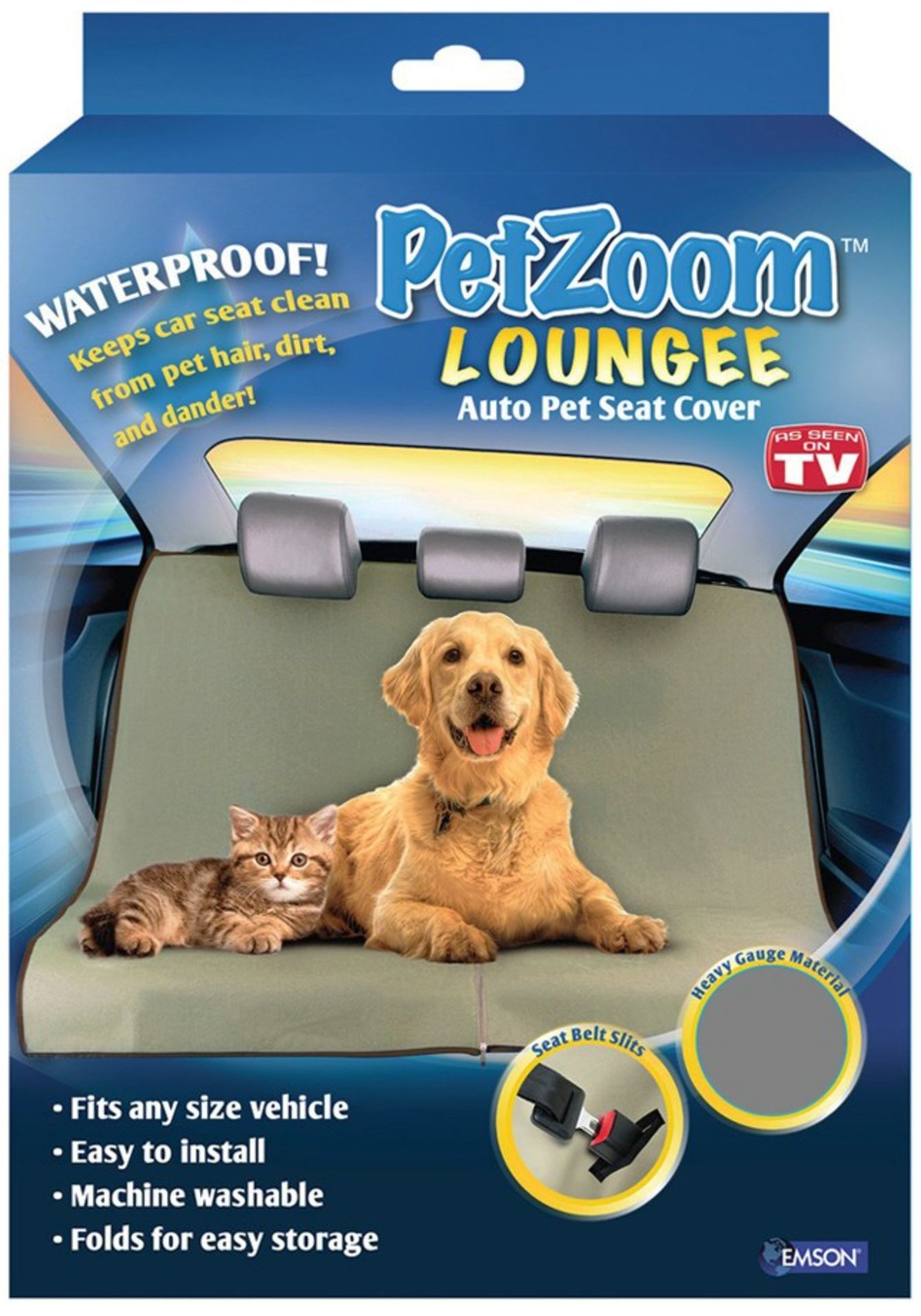 Brand New Pet Zoom Heavy Duty Waterproof Car Back Seat Cover ISP £29.99 (Ebay)