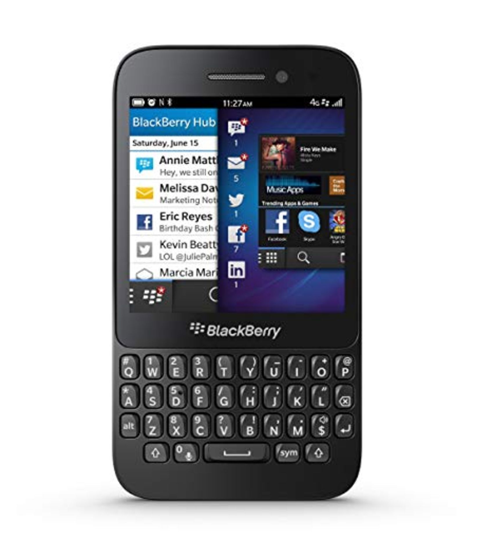 Grade A Blackberry Q5 Colours May Vary Item available approx 12 working days after sale