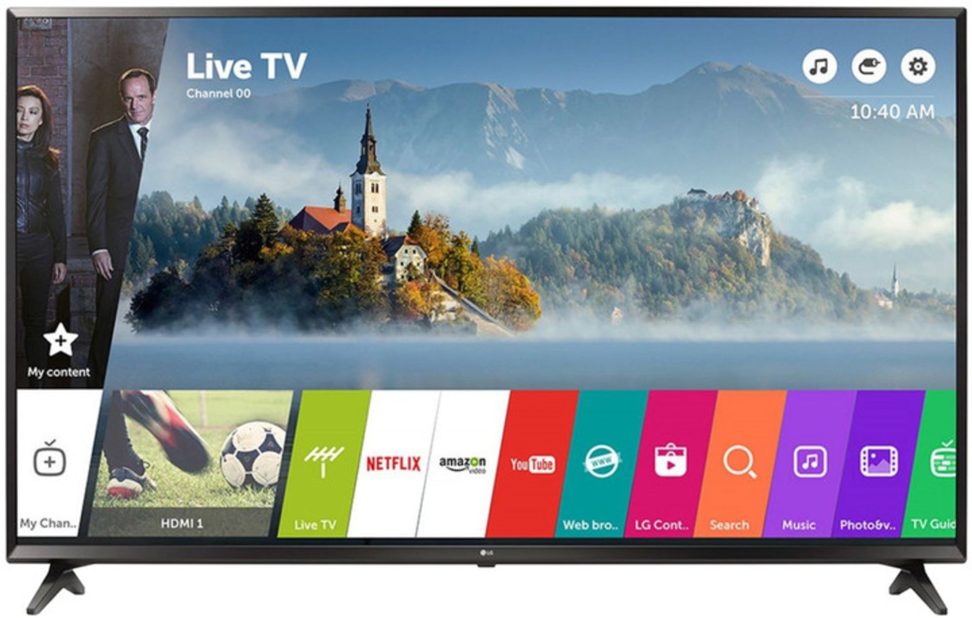 V Grade A LG 43 inch ACTIVE HDR 4K ULTRA HD LED SMART TV WITH FREEVIEW & WEBOS 3.5 & WIFI 43UJ6307