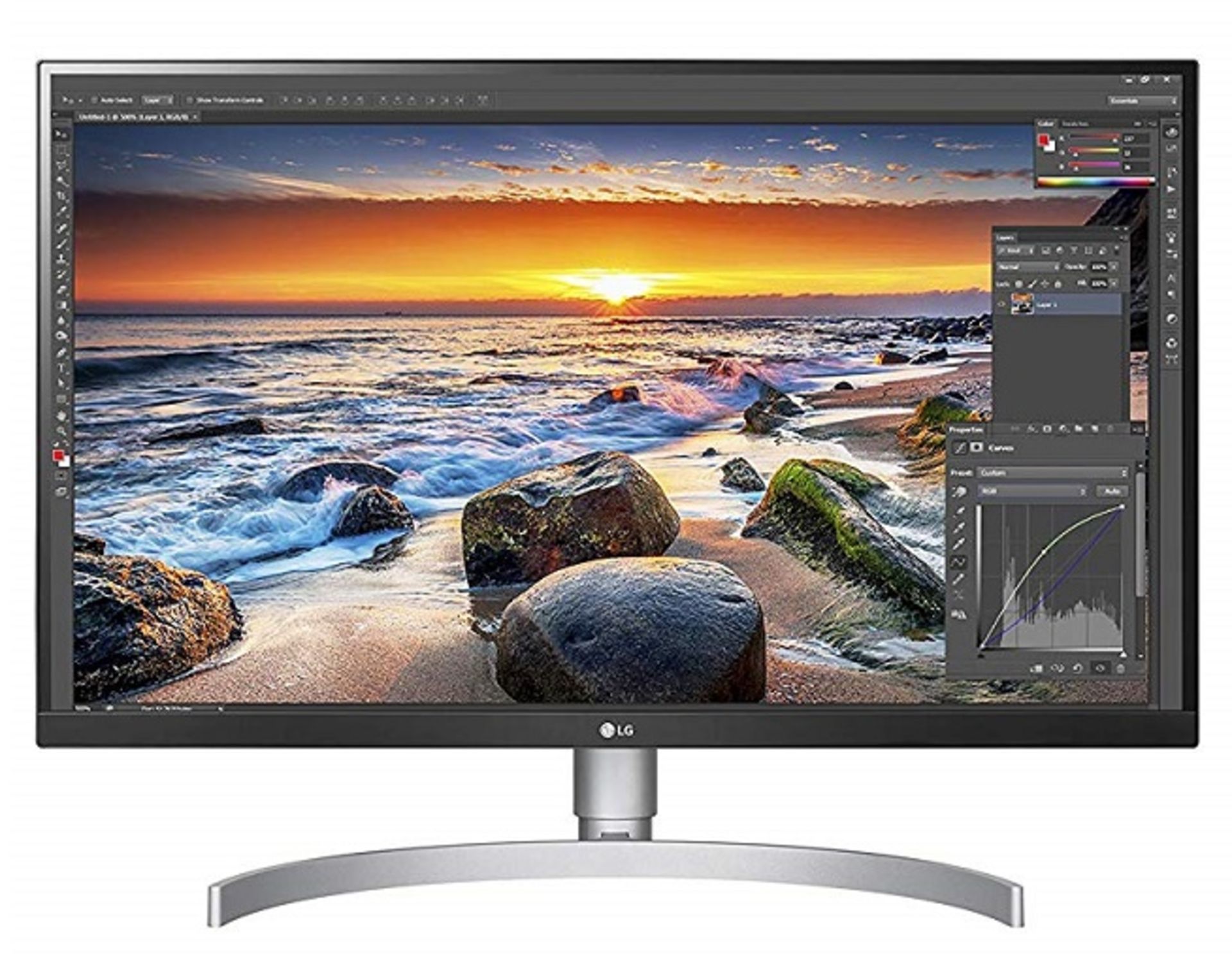 V Grade A LG 27 Inch 4K UHD IPS LED MONITOR WITH HDR 10 - HDMI X 2, DISPLAY PORT X 1, USB TYPE C,