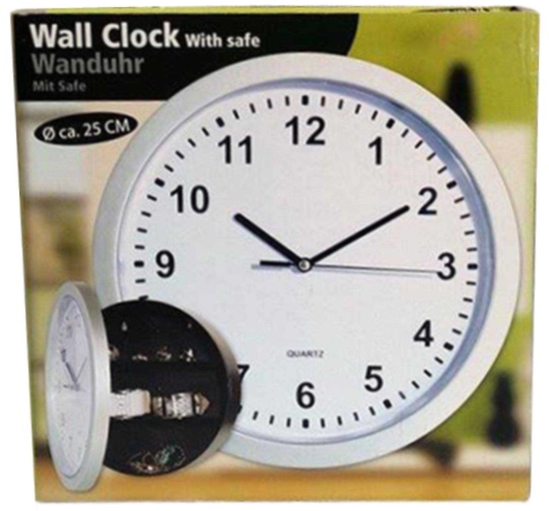 Brand New Safe Storage Wall Clock-Hide Away In Plain Site ISP £9.99 (Ebay)