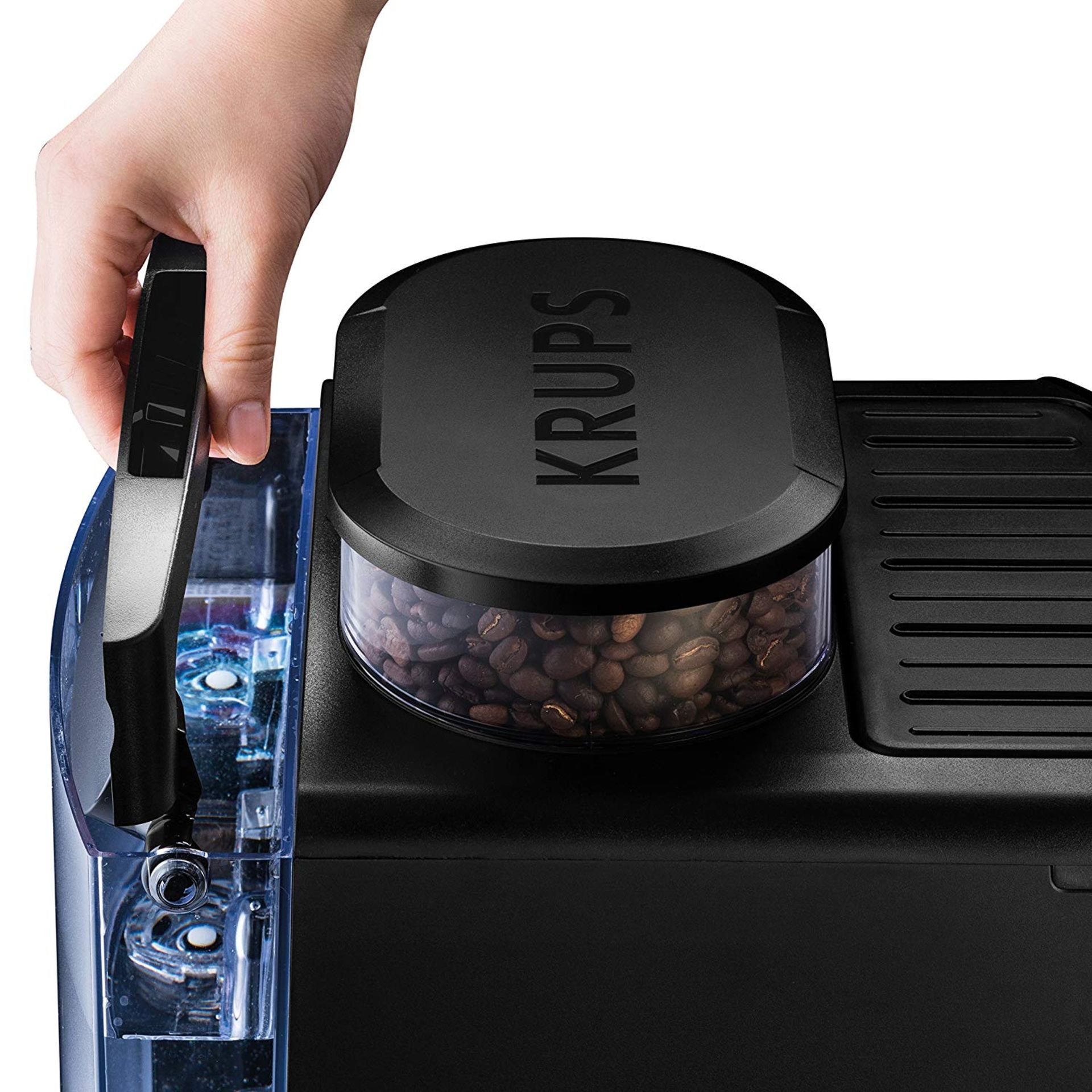 V Brand New Krups EA817040 Arabica Super Automatic Espresso Bean To Cup Coffee Machine Black - - Image 2 of 6