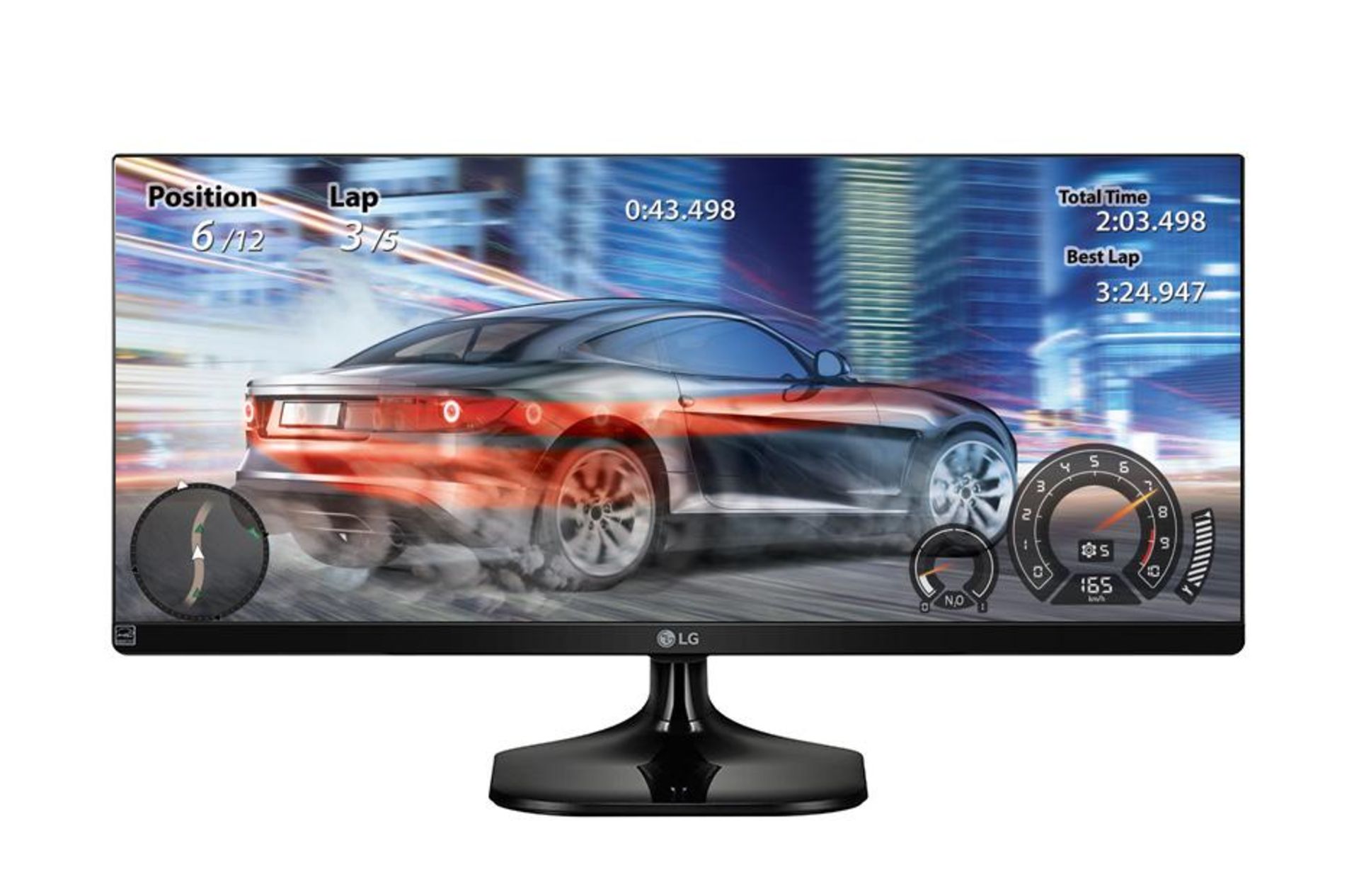 V Grade A LG 34 Inch ULTRA WIDE FULL HD IPS LED GAMING MONITOR - 2560 X 1080P - HDMI X 2 34UM58-P