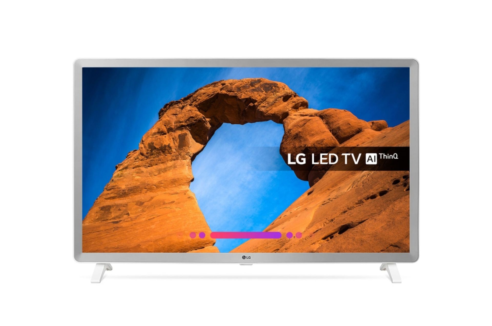 V Grade A LG 32 Inch FULL HD HDR LED SMART TV WITH FREEVIEW HD & WEBOS & WIFI - AI TV - WHITE