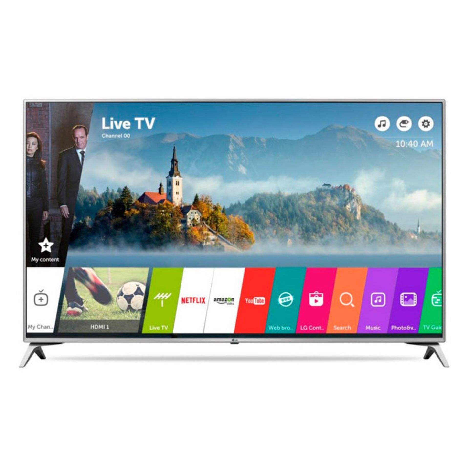 V Grade A LG 55 Inch ACTIVE HDR 4K ULTRA HD LED SMART TV WITH FREEVIEW & WEBOS 3.5 & WIFI - SLIM