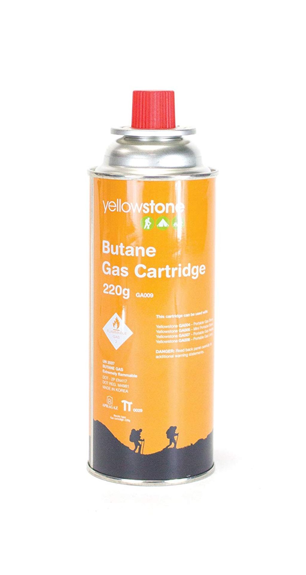 V Brand New Pack of 4 x 220g Gas Cartridges With High Performance ISO Butane Ga