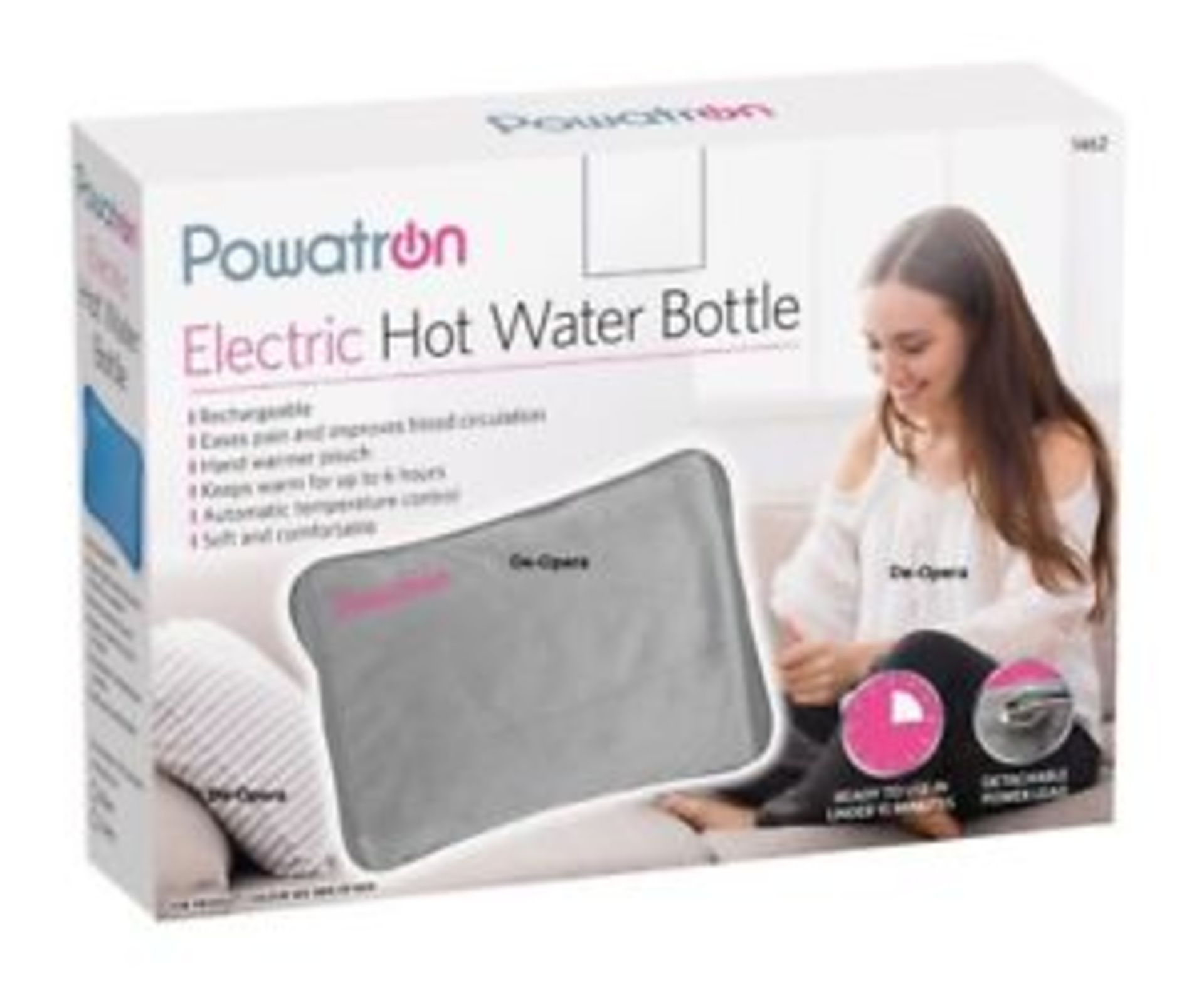 V Brand New Electric Hot Water Bottle-Rechargeable-Eases Pain & Improves Blood Circulation-Keeps