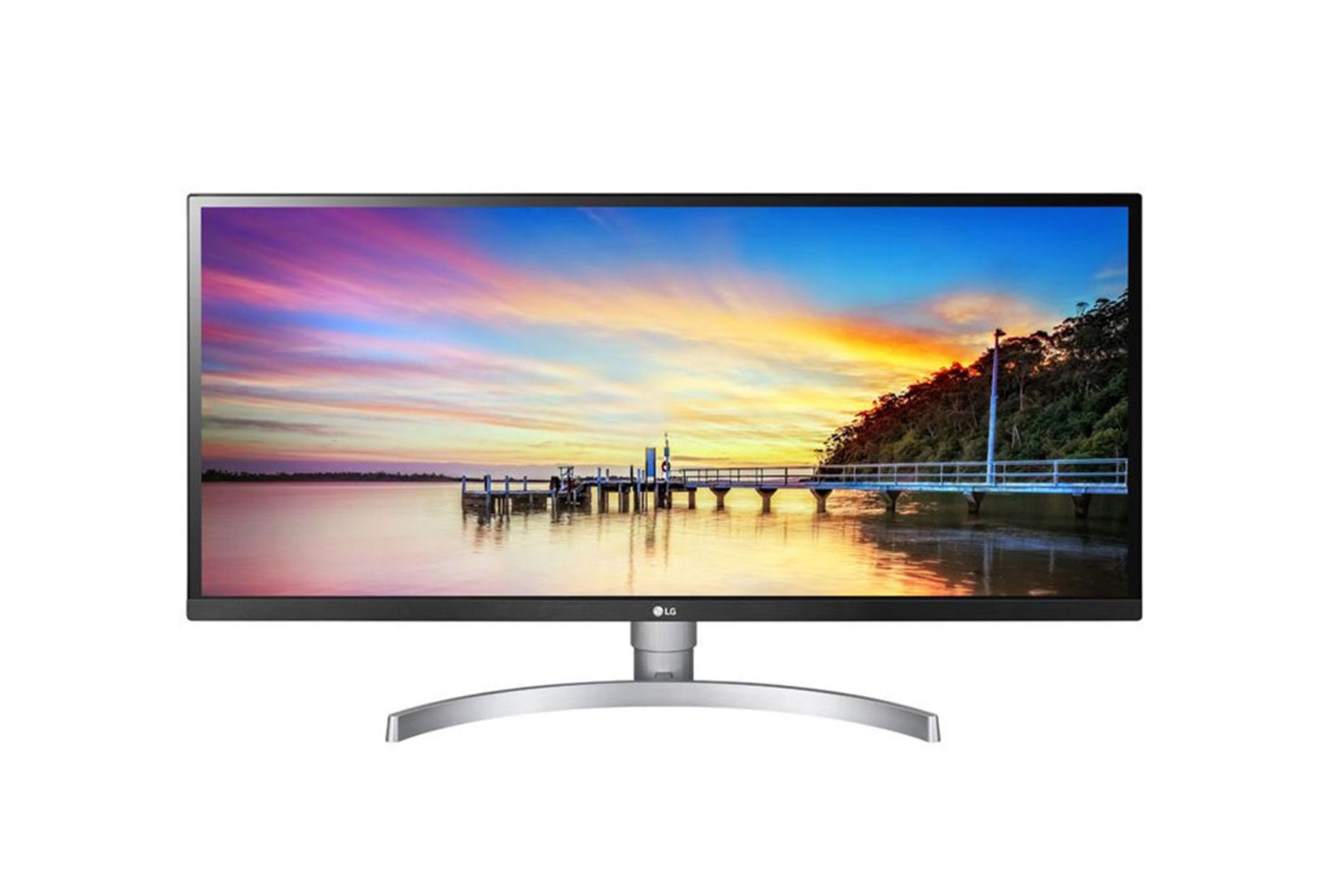 V Grade A LG 34 Inch ULTRA WIDE FULL HD IPS LED MONITOR WITH HDR 10 - HDMI, DISPLAY PORT 34WK650-W