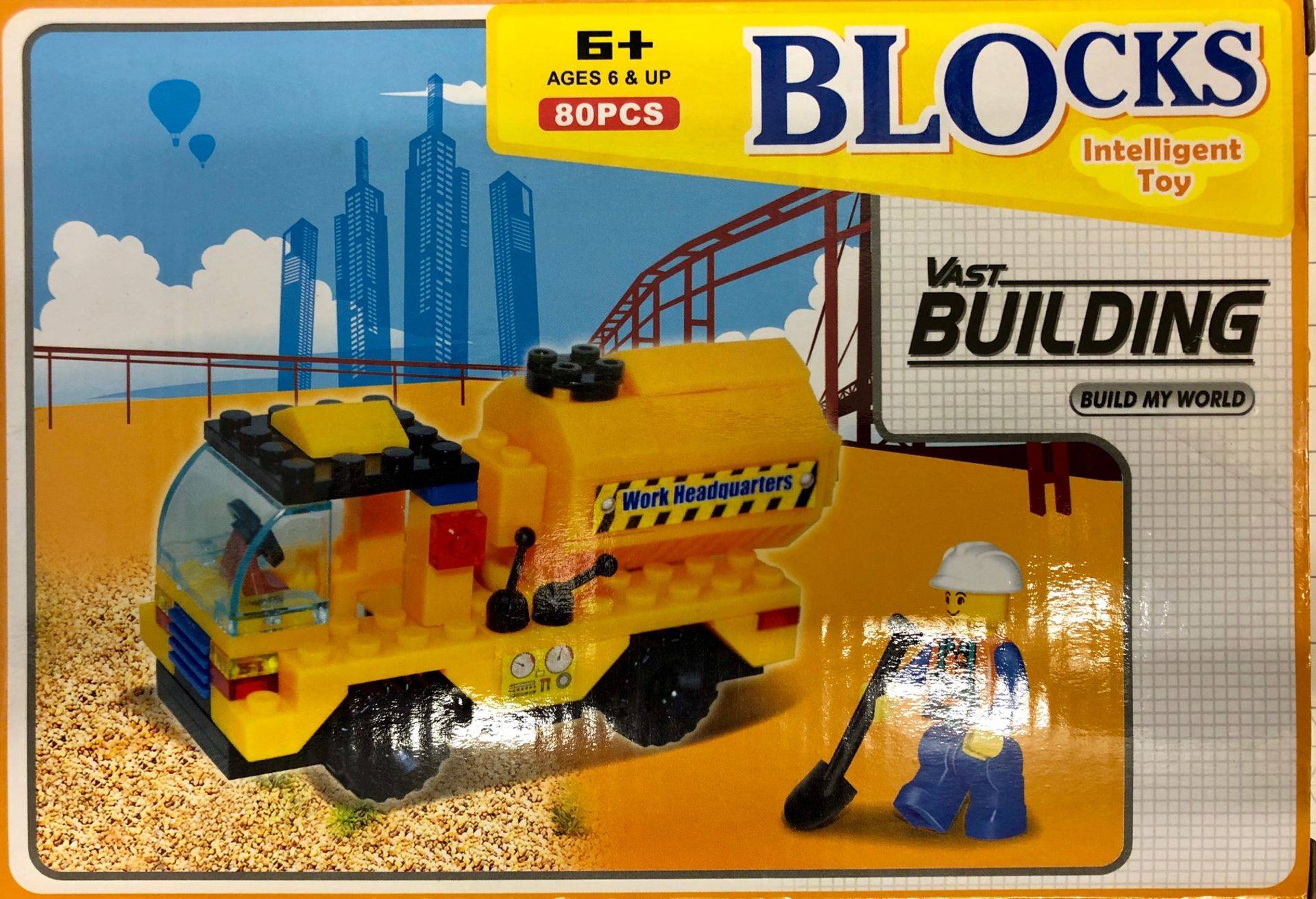 V Brand New Build My World Vast Building 80Pcs Lego-Type Blocks