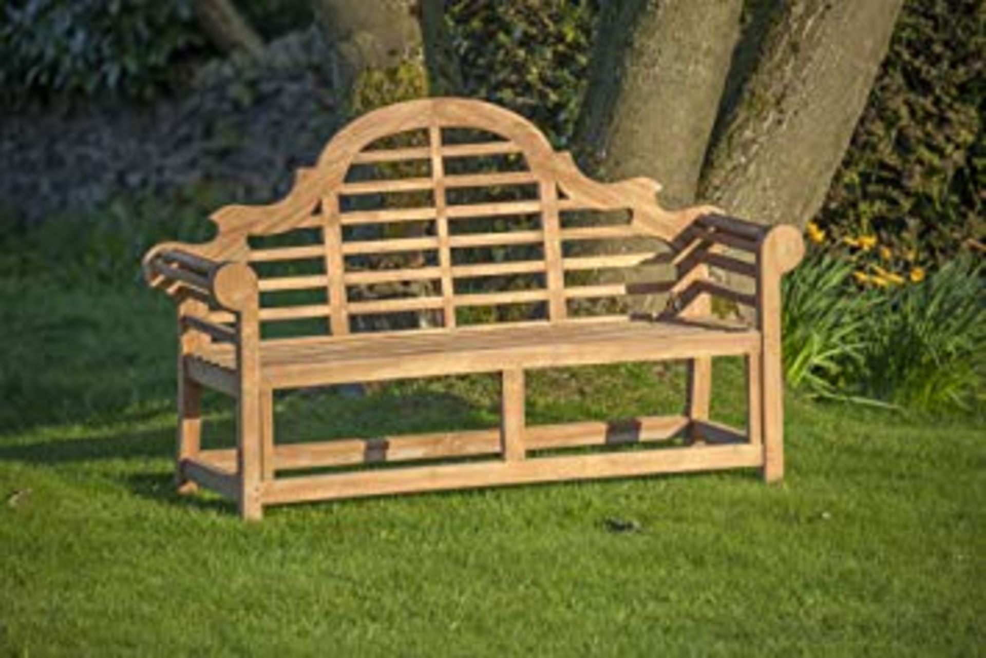 V Brand New Teak - Solid Teak Lutyens Style Marlborough Bench Made From Grade A Plantation Teak (ISP