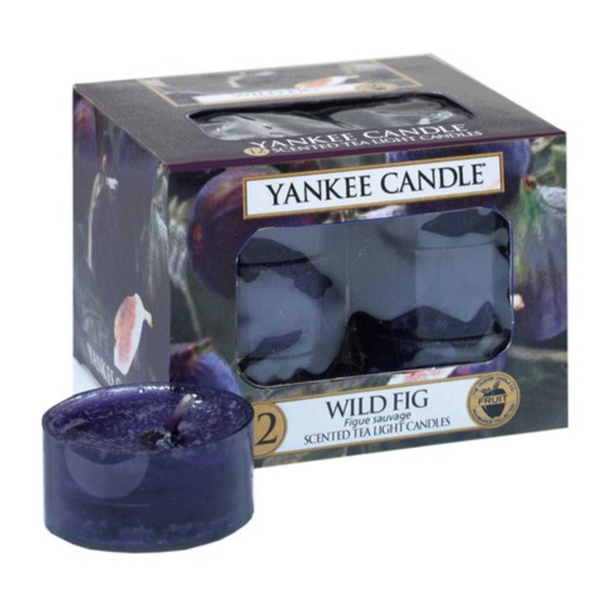 V Brand New 12 Yankee Candle Scented Tea Light Candles Wild Fig