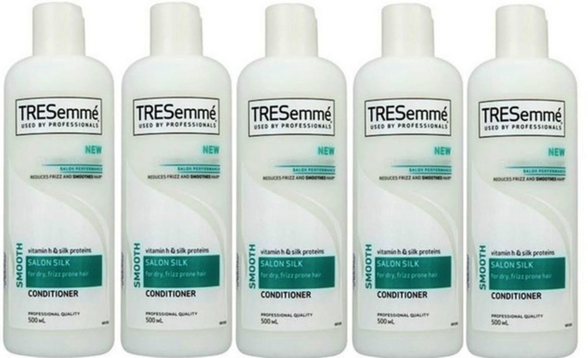 V Brand New A Lot Of Five 500ml TRESemme Saloon Silk Smooth Conditioner